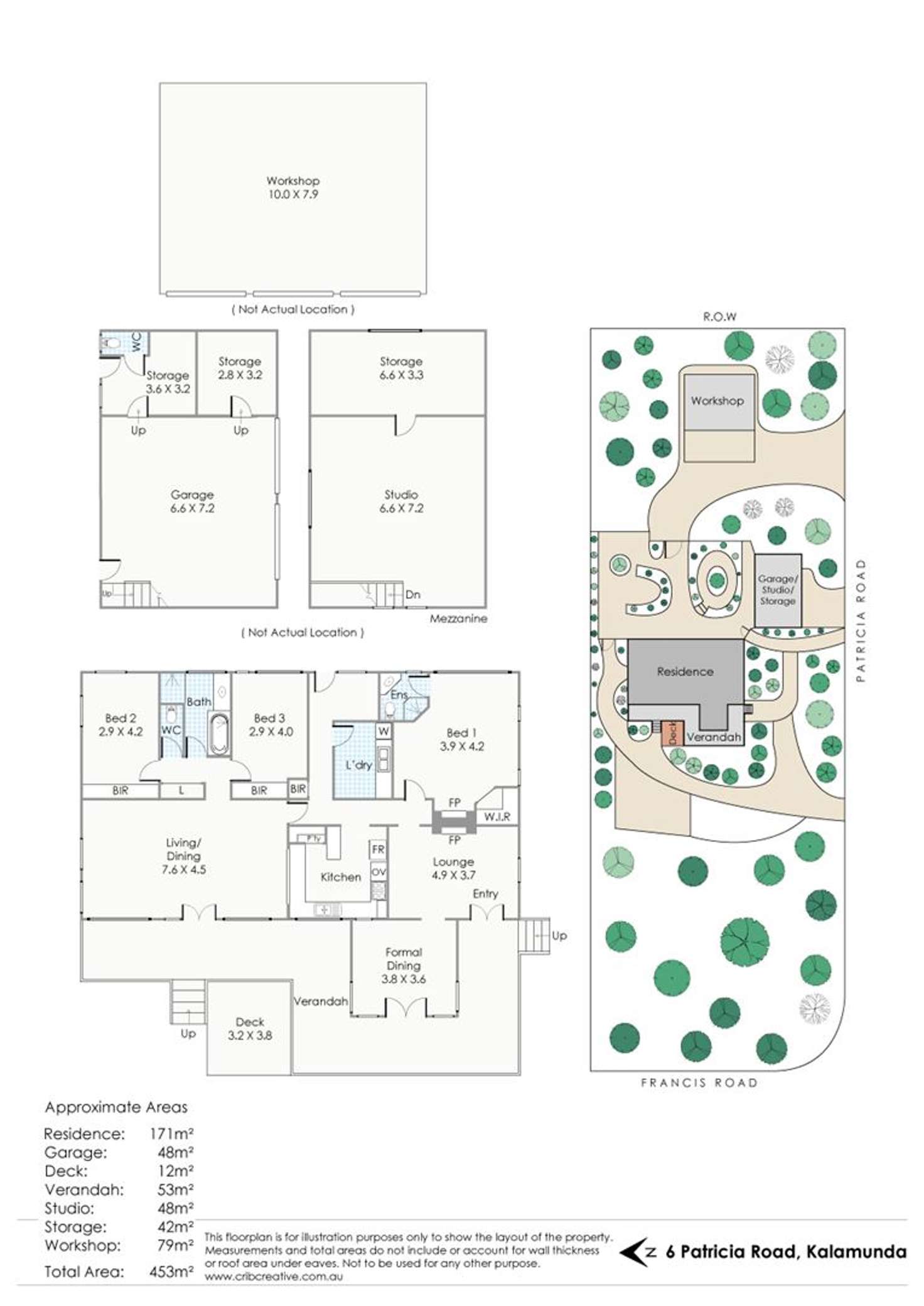 Floorplan of Homely house listing, 6 Patricia Road, Kalamunda WA 6076