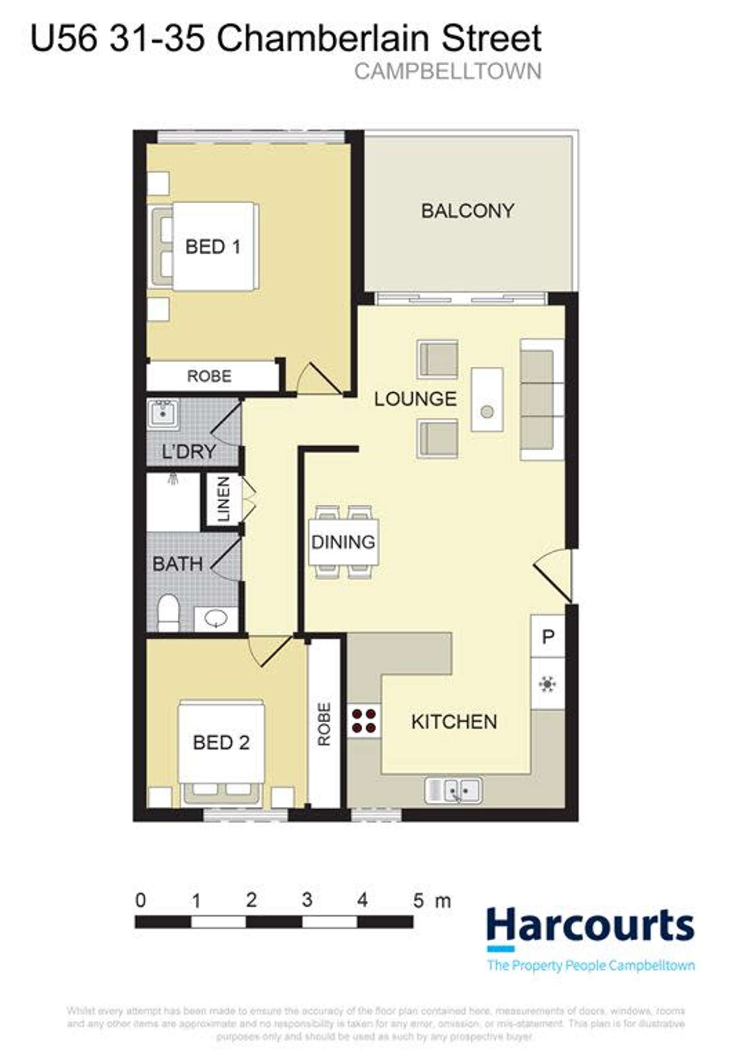 Floorplan of Homely apartment listing, 56/31-35 Chamberlain Street, Campbelltown NSW 2560