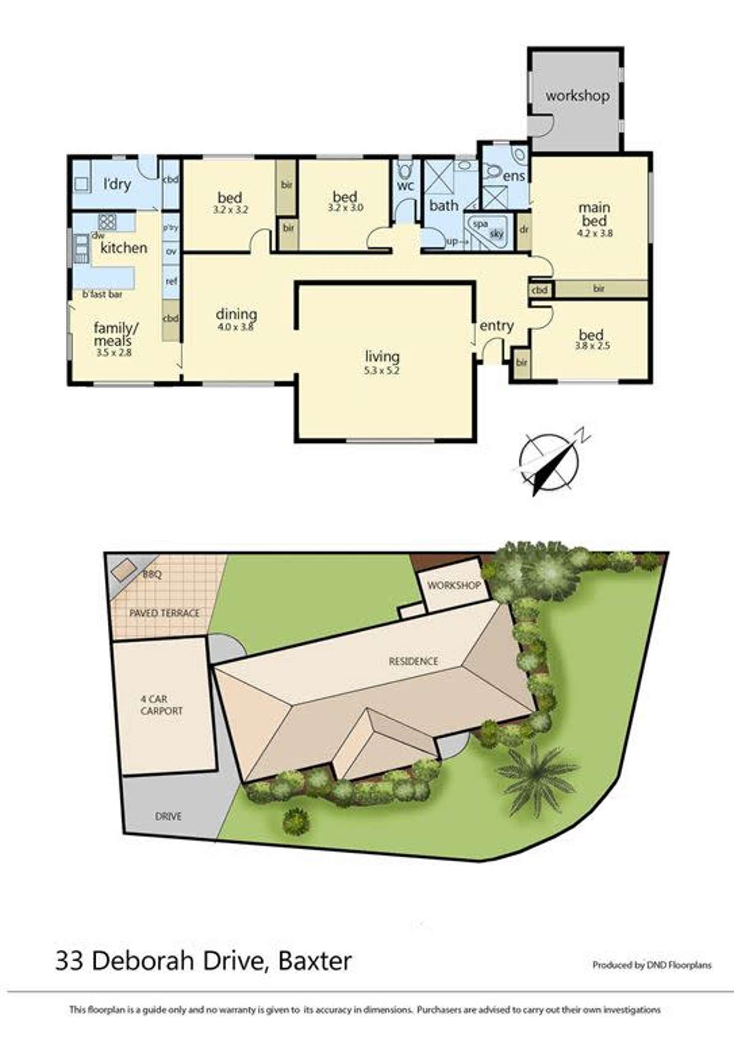 Floorplan of Homely house listing, 33 Deborah Drive, Baxter VIC 3911