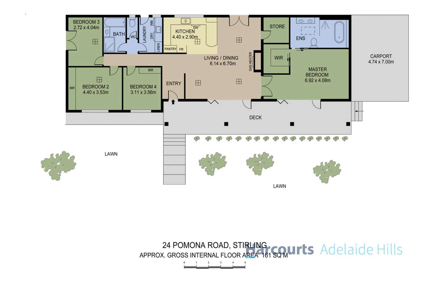 Floorplan of Homely house listing, 24 Pomona Road, Stirling SA 5152