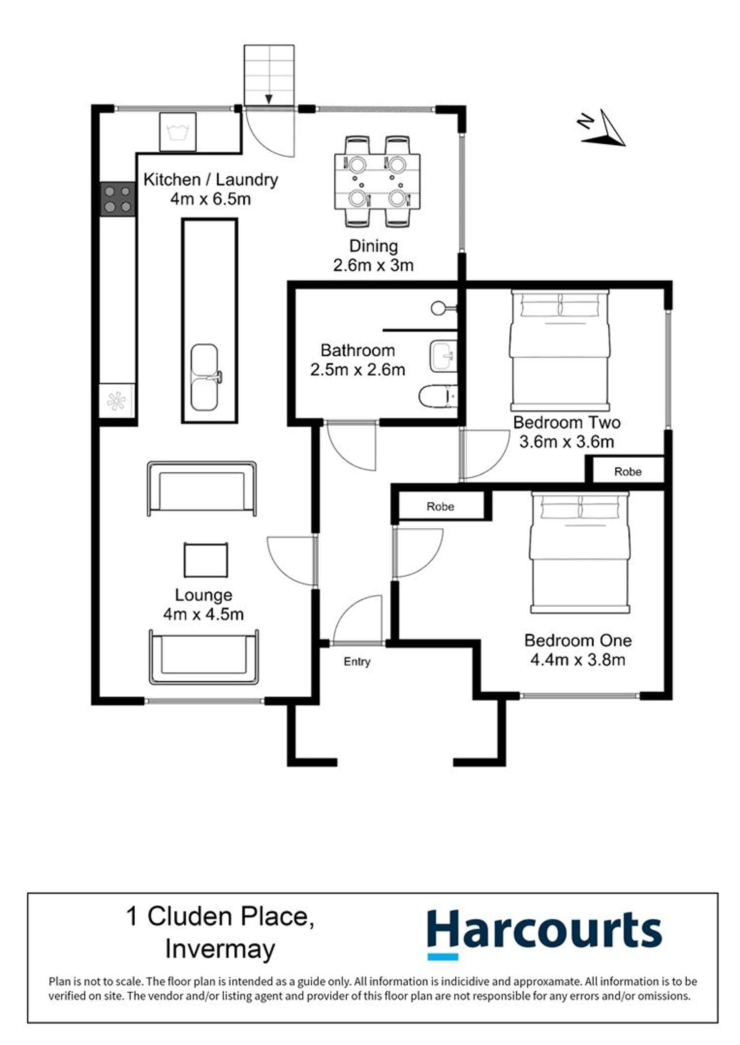 Floorplan of Homely house listing, 1 Cluden Place, Invermay TAS 7248