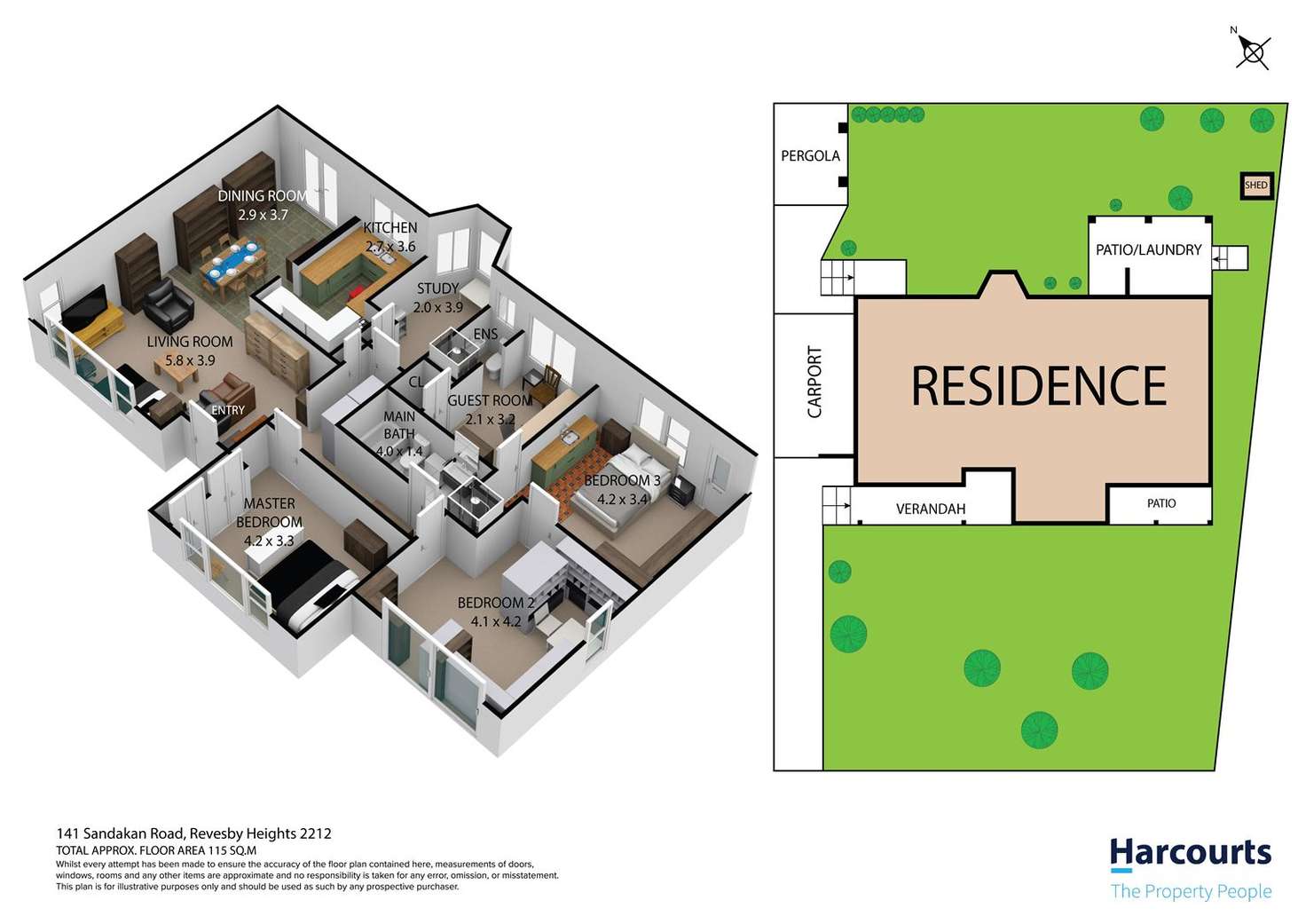 Floorplan of Homely house listing, 141 Sandakan Road, Revesby Heights NSW 2212