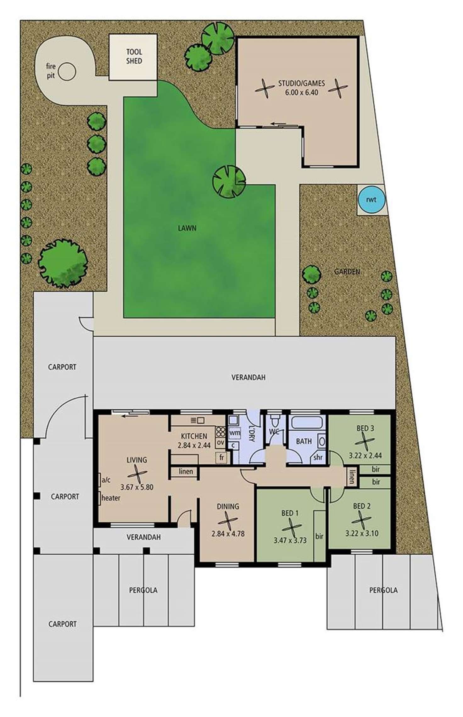 Floorplan of Homely house listing, 22 Edwina Drive, Morphett Vale SA 5162