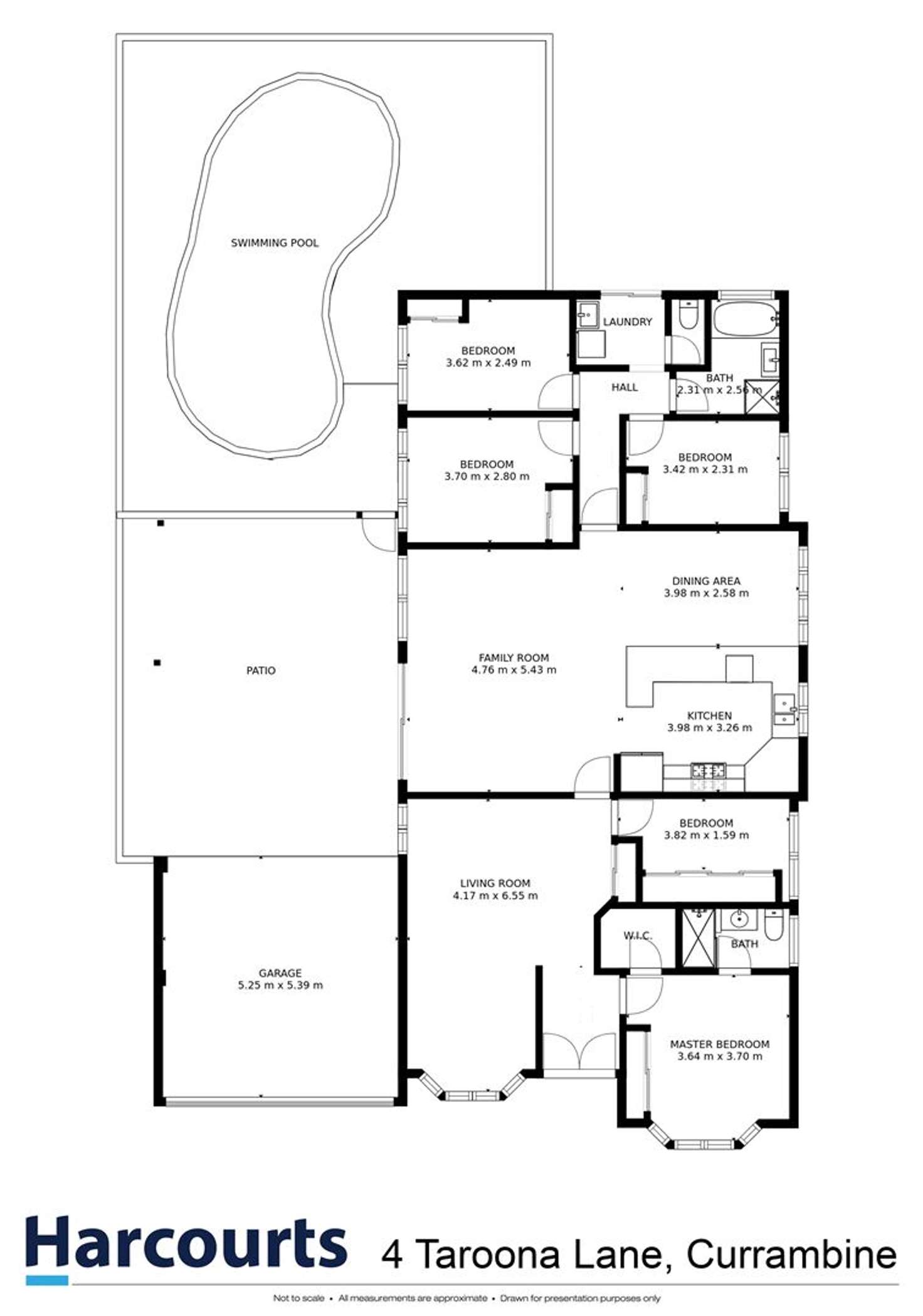 Floorplan of Homely house listing, 4 Taroona Lane, Currambine WA 6028