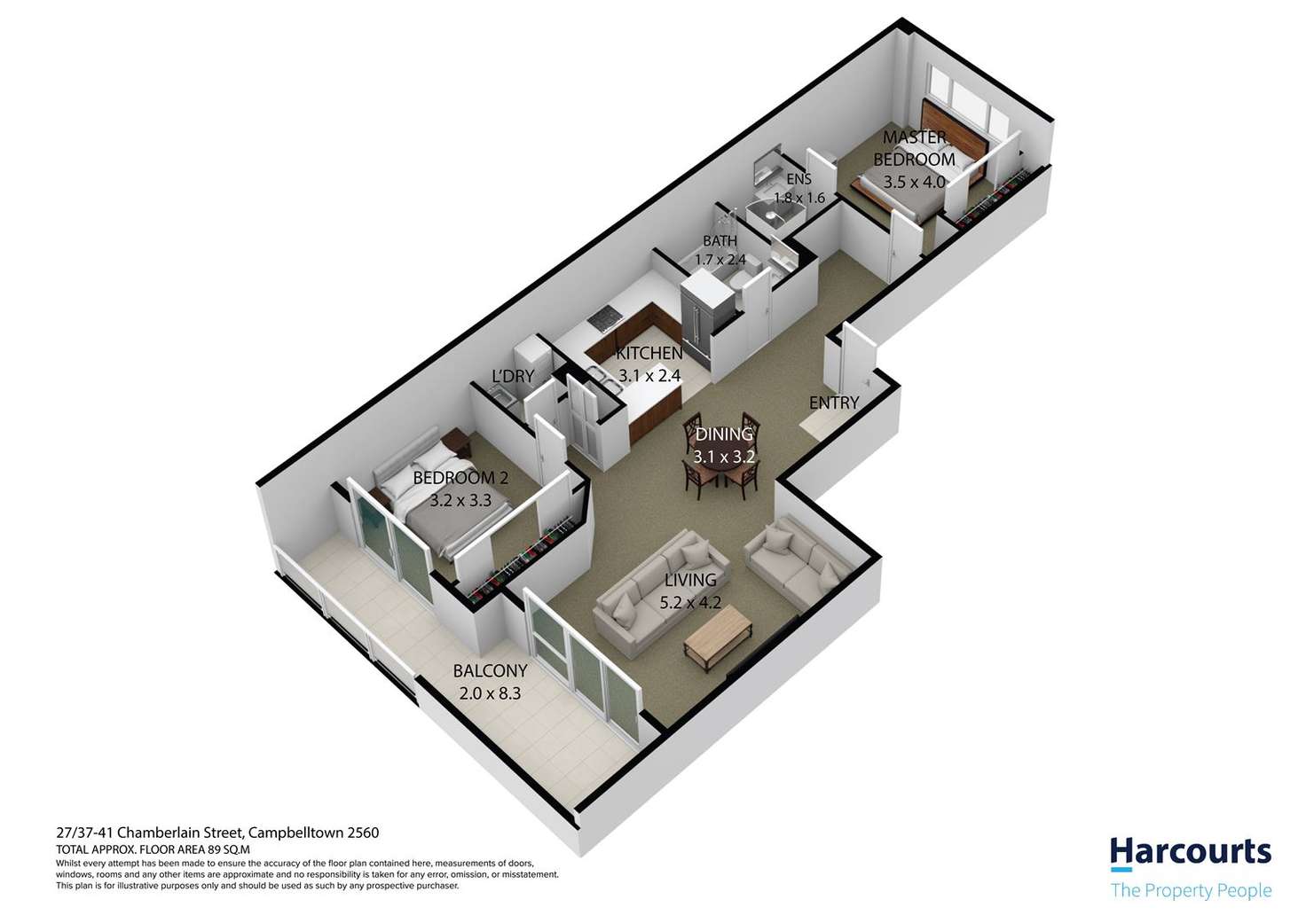 Floorplan of Homely unit listing, 27/37-41 Chamberlain Street, Campbelltown NSW 2560
