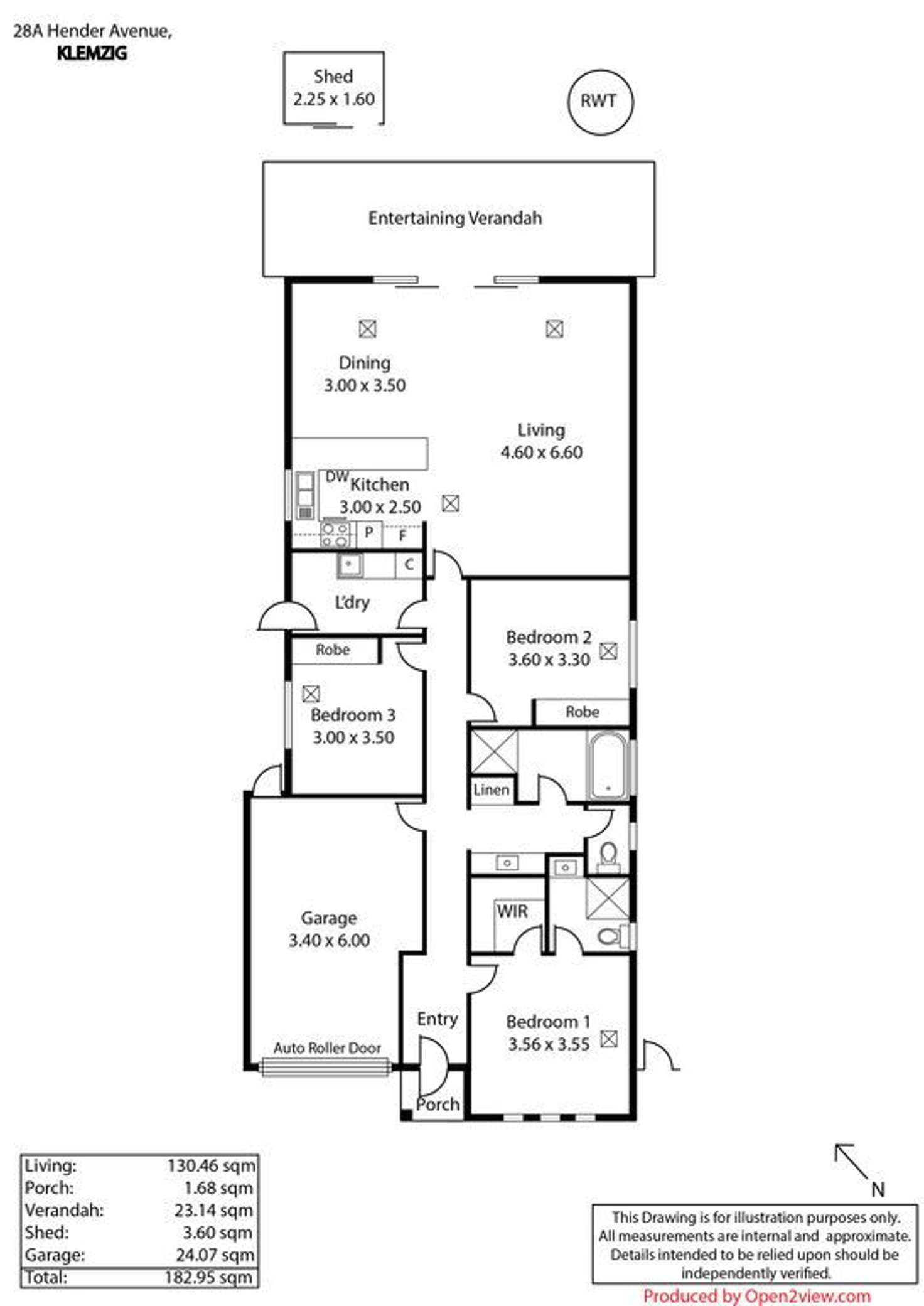 Floorplan of Homely house listing, 28A Hender Avenue, Klemzig SA 5087