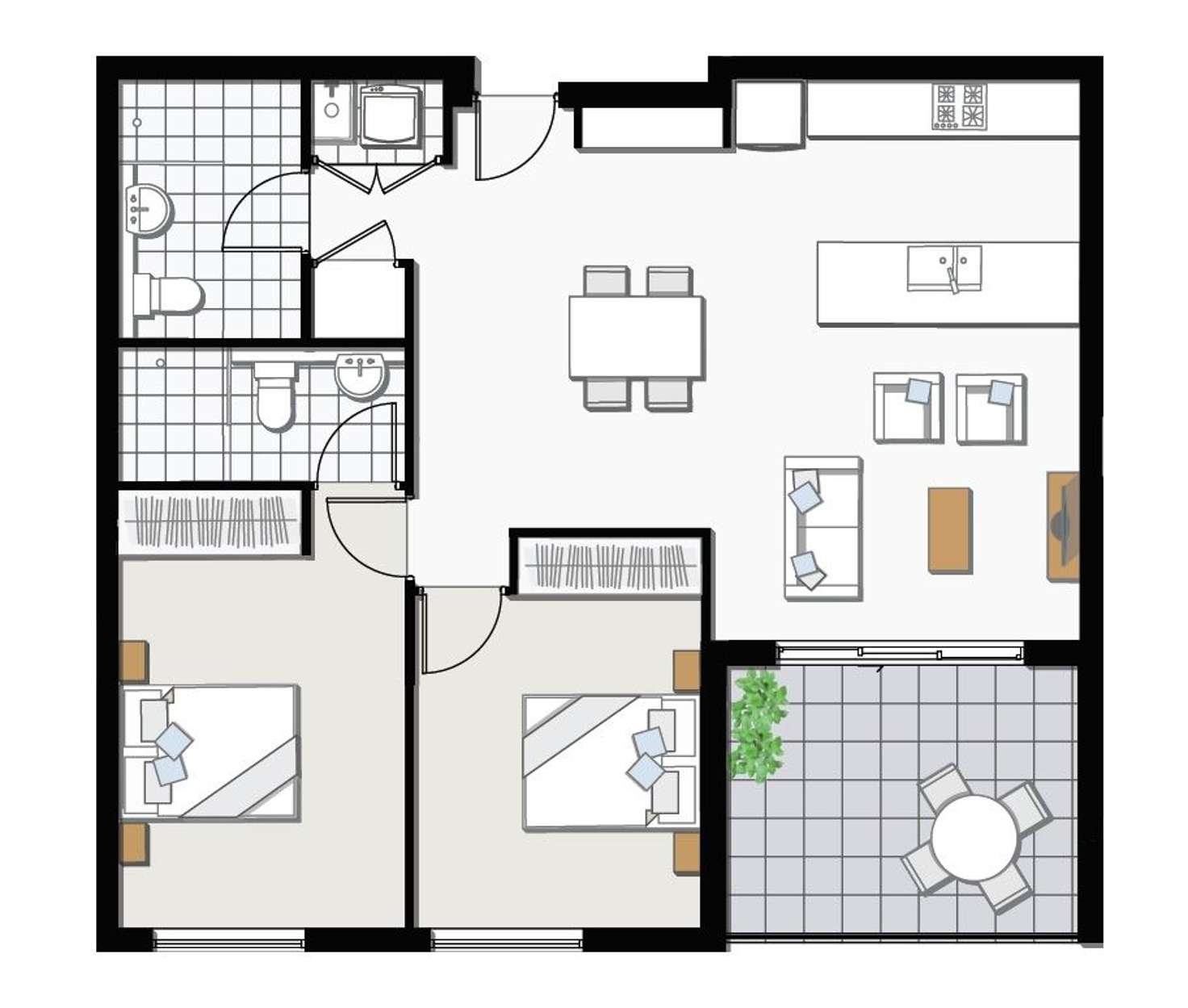 Floorplan of Homely unit listing, E320/1 Herlina Crescent, Rouse Hill NSW 2155