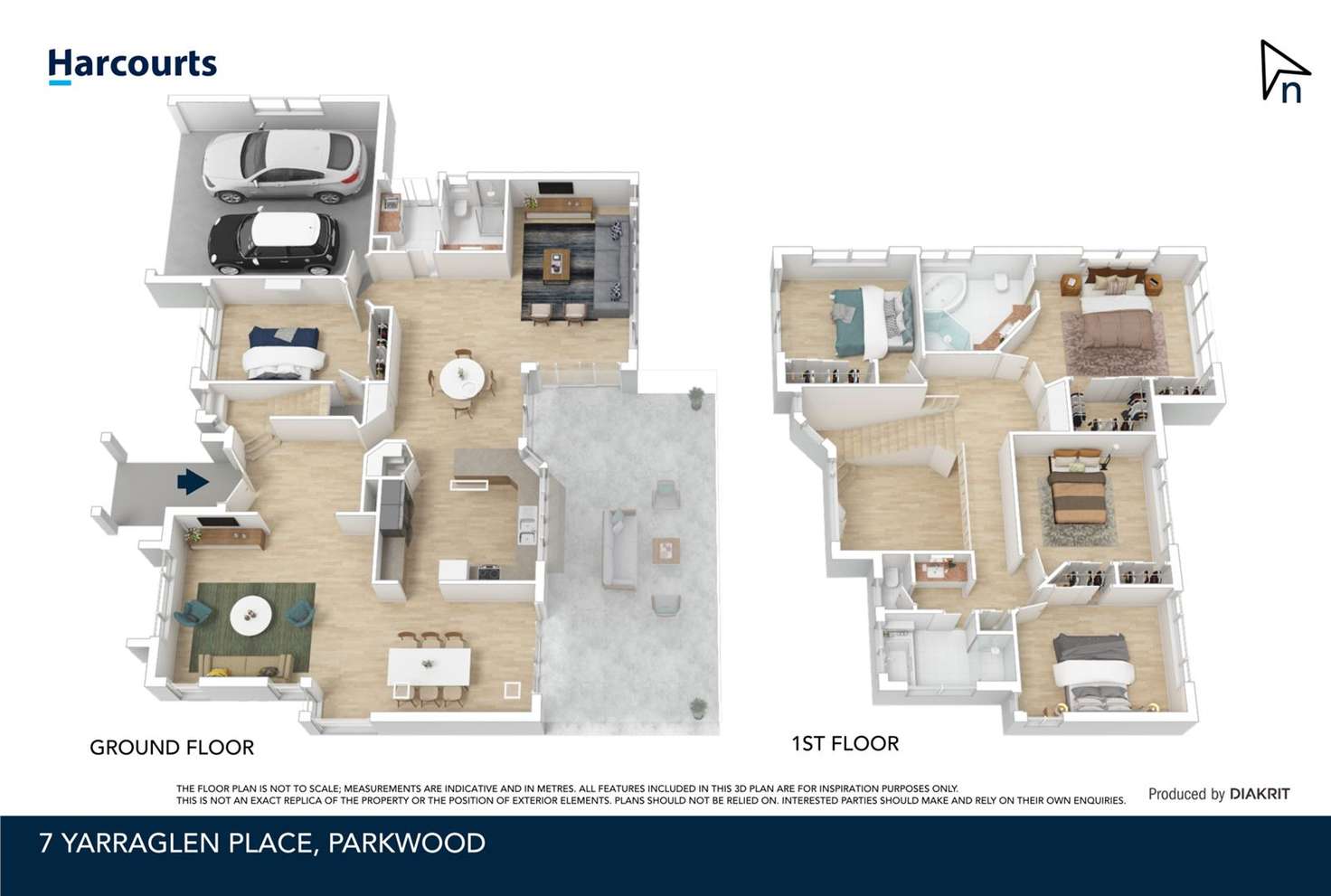 Floorplan of Homely house listing, 7 Yarraglen Place, Parkwood QLD 4214