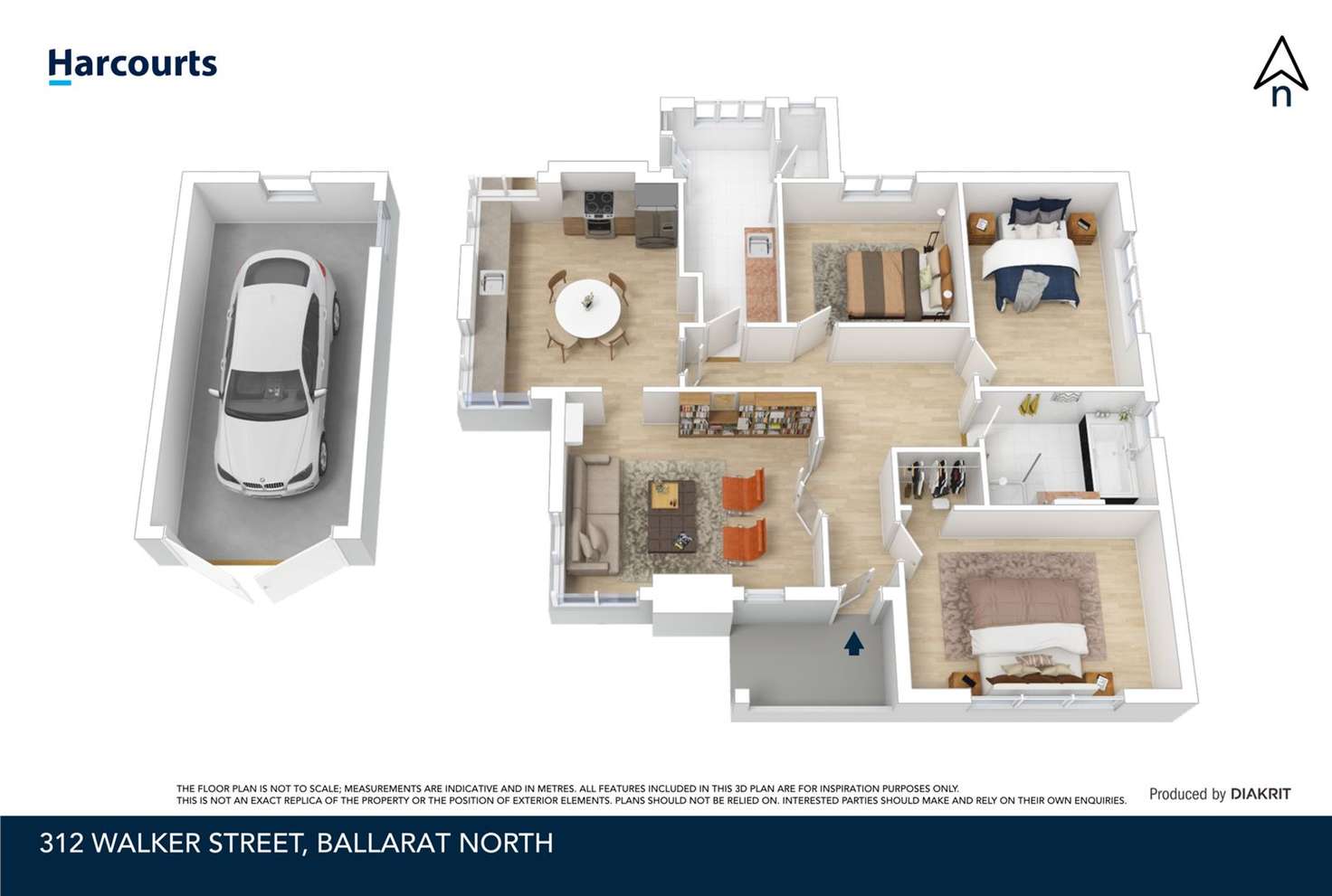 Floorplan of Homely house listing, 312 Walker Street, Ballarat North VIC 3350