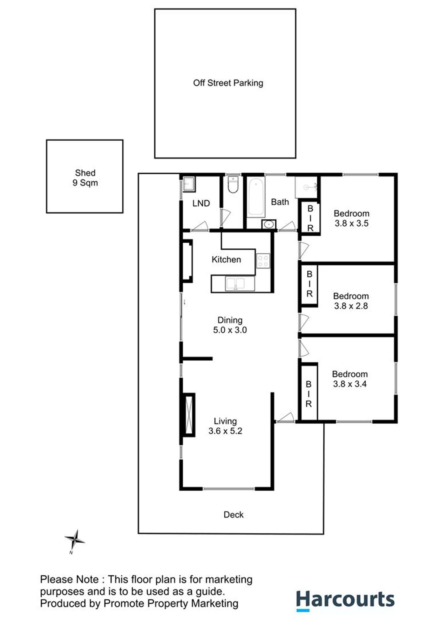 Floorplan of Homely house listing, 1/243 Bligh Street, Warrane TAS 7018