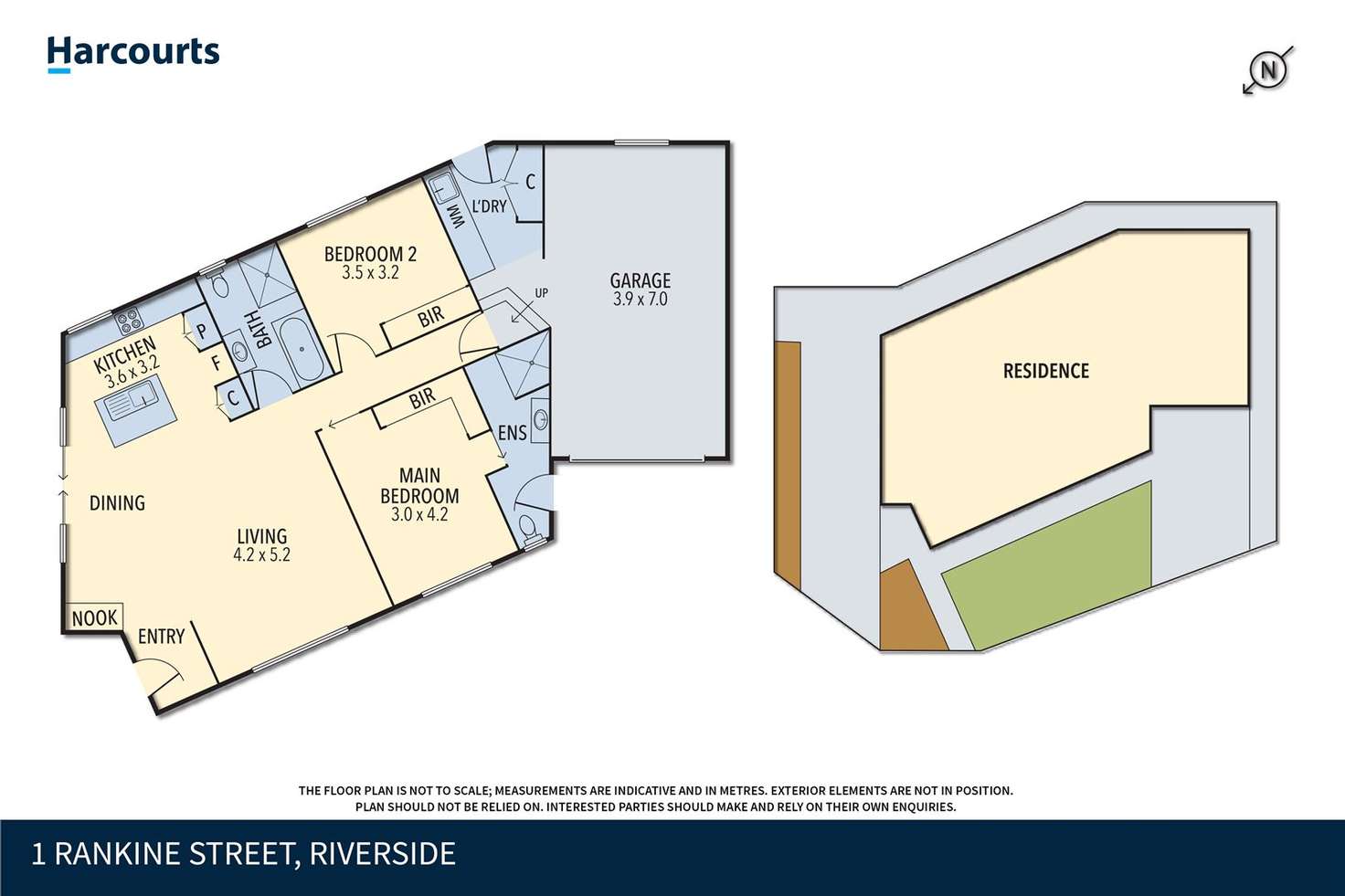 Floorplan of Homely villa listing, 1 Rankine Street, Riverside TAS 7250