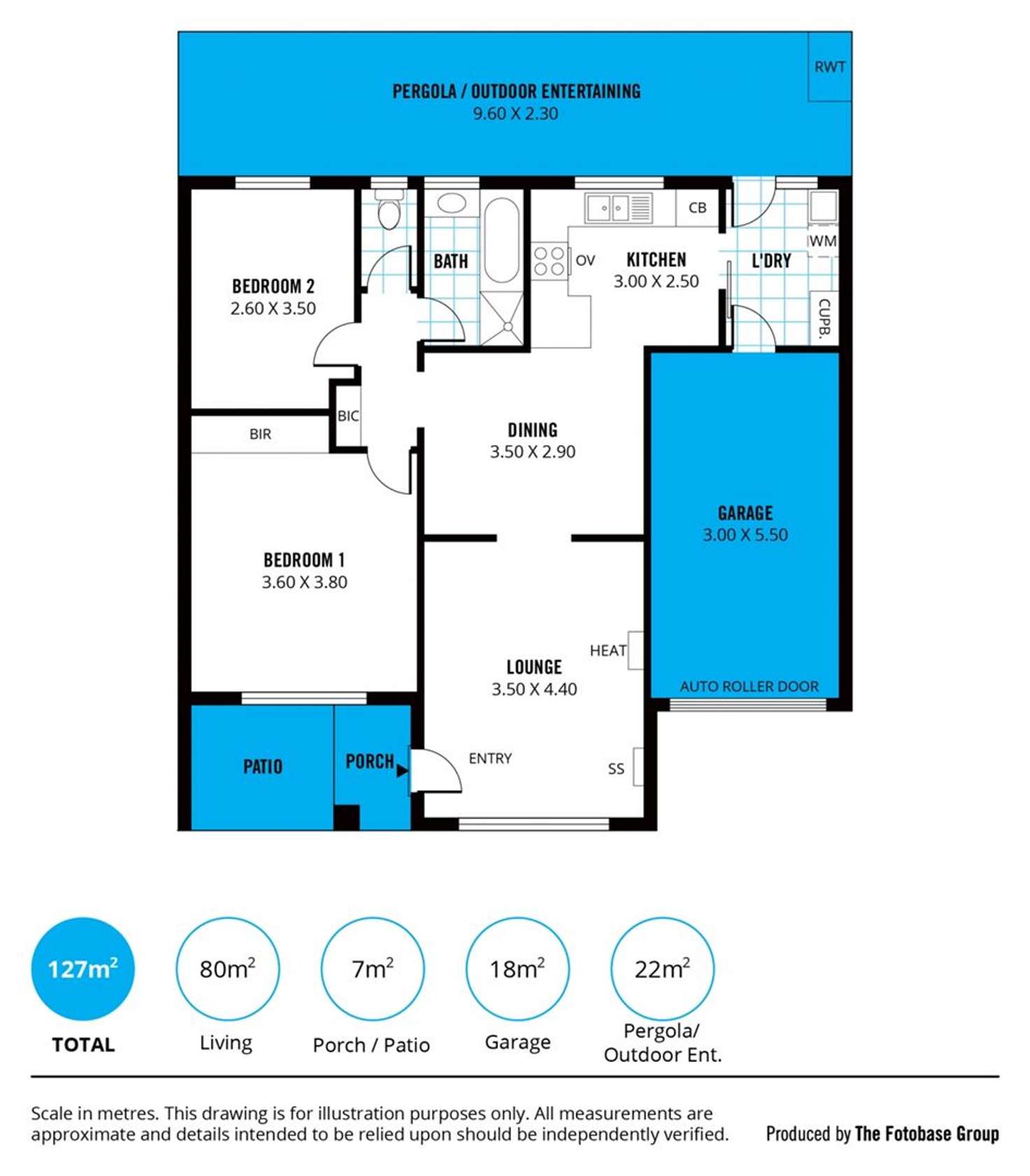 Floorplan of Homely unit listing, 3/36 Eaton Street, Cumberland Park SA 5041