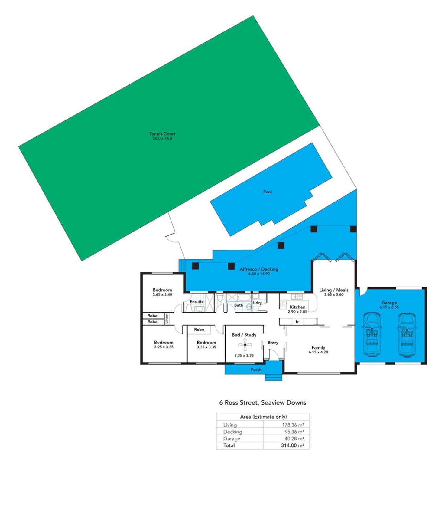 Floorplan of Homely house listing, 6 Ross Street, Seaview Downs SA 5049