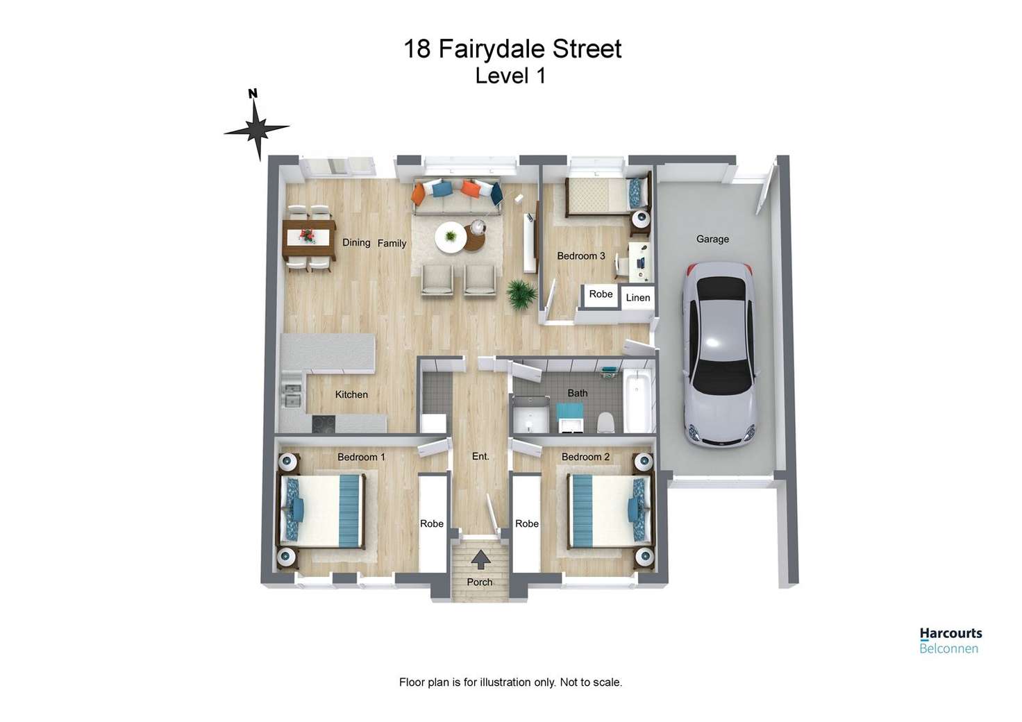Floorplan of Homely house listing, 18 Fairydale Street, Harrison ACT 2914