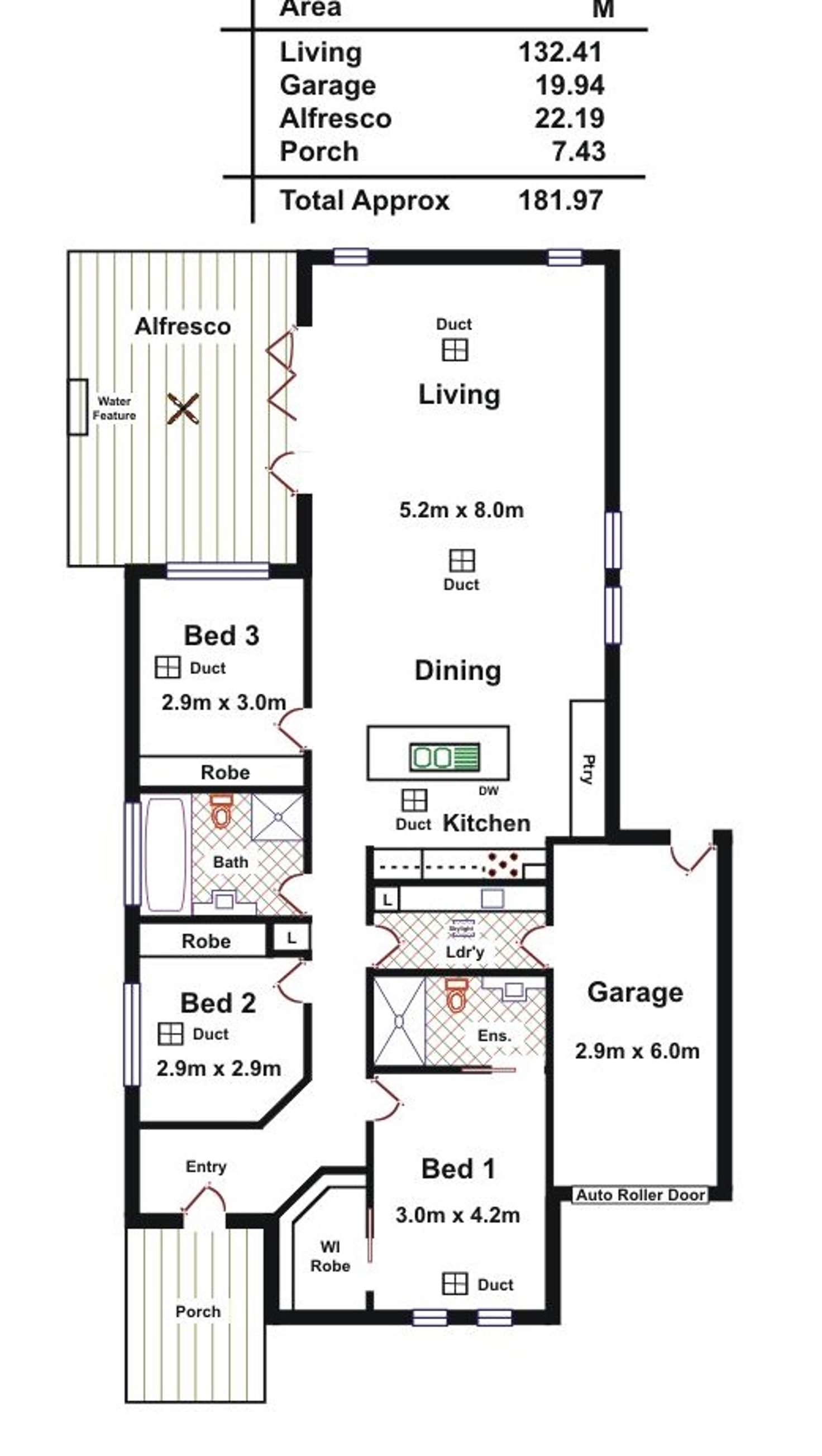 Floorplan of Homely house listing, 3 Shoalhaven Circuit, Mawson Lakes SA 5095