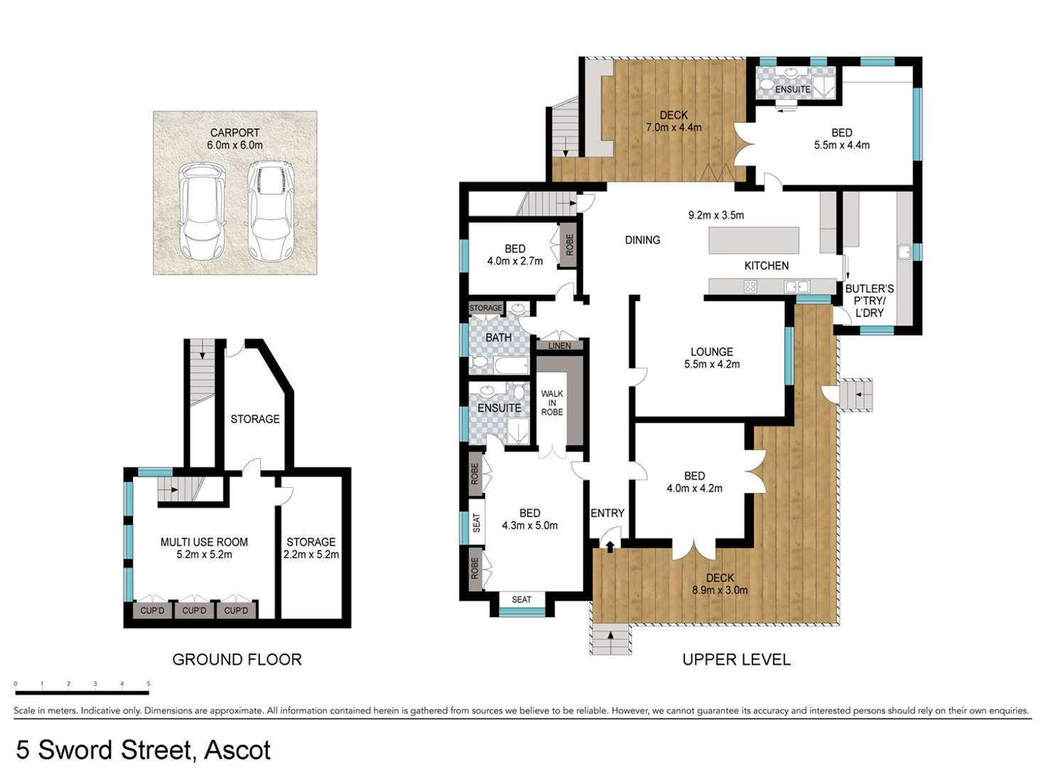 Floorplan of Homely house listing, 5 Sword Street, Ascot QLD 4007