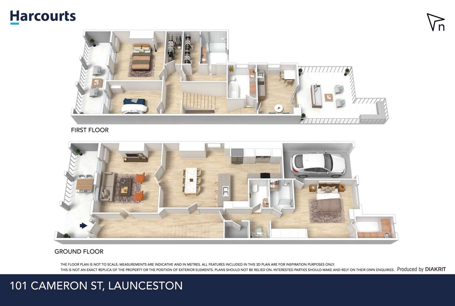 Floorplan of Homely townhouse listing, 101 Cameron Street, Launceston TAS 7250