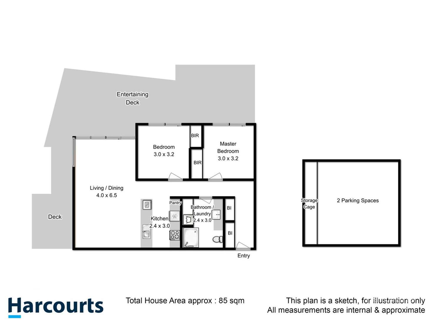 Floorplan of Homely apartment listing, 39/166 Bathurst Street, Hobart TAS 7000