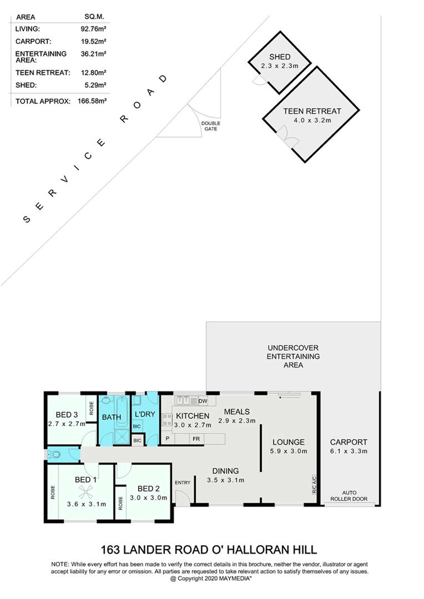 Floorplan of Homely house listing, 163 Lander Road, O'halloran Hill SA 5158
