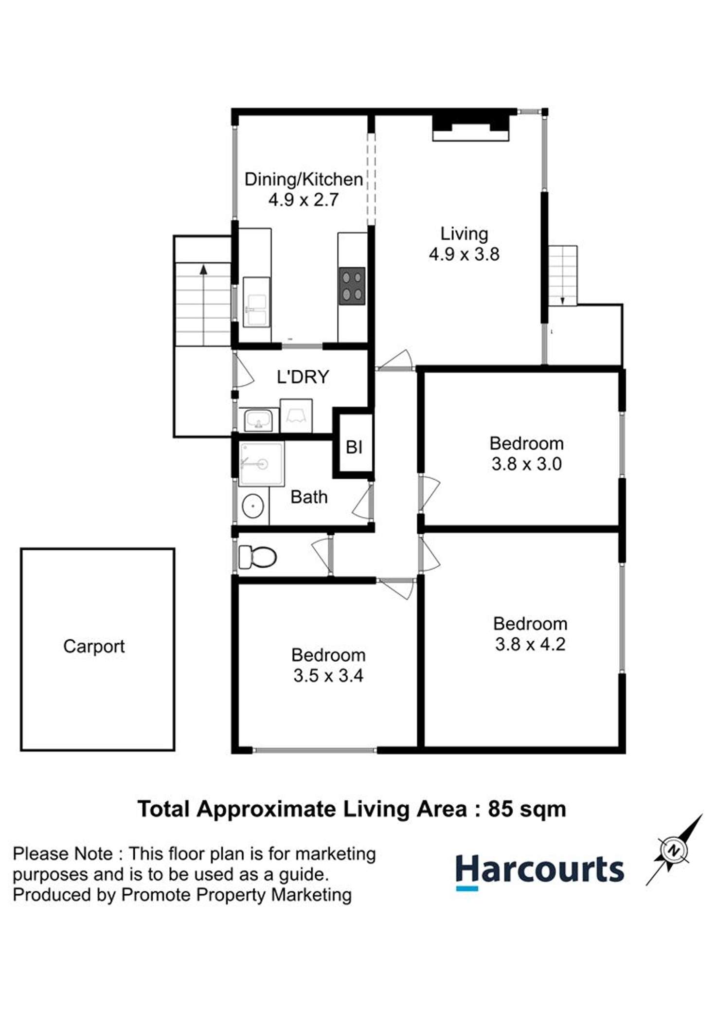 Floorplan of Homely house listing, 18 Dickson Street, Glenorchy TAS 7010