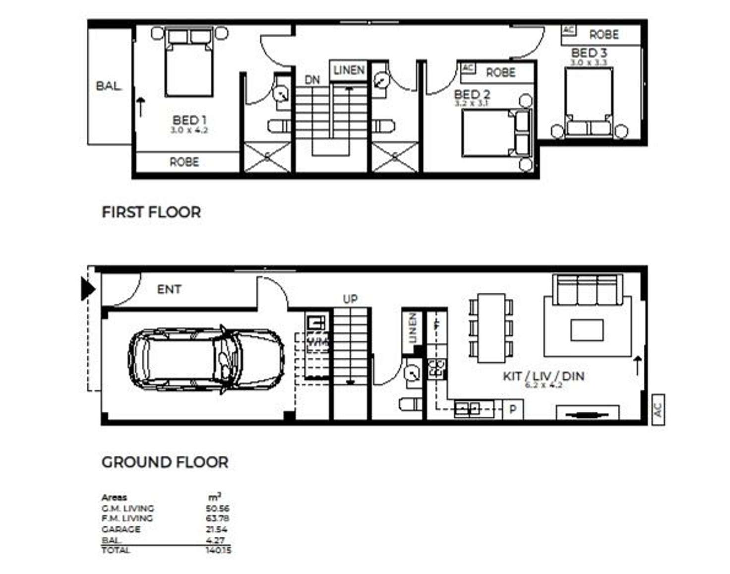 Floorplan of Homely townhouse listing, 5 Caversham Lane, Woodville West SA 5011