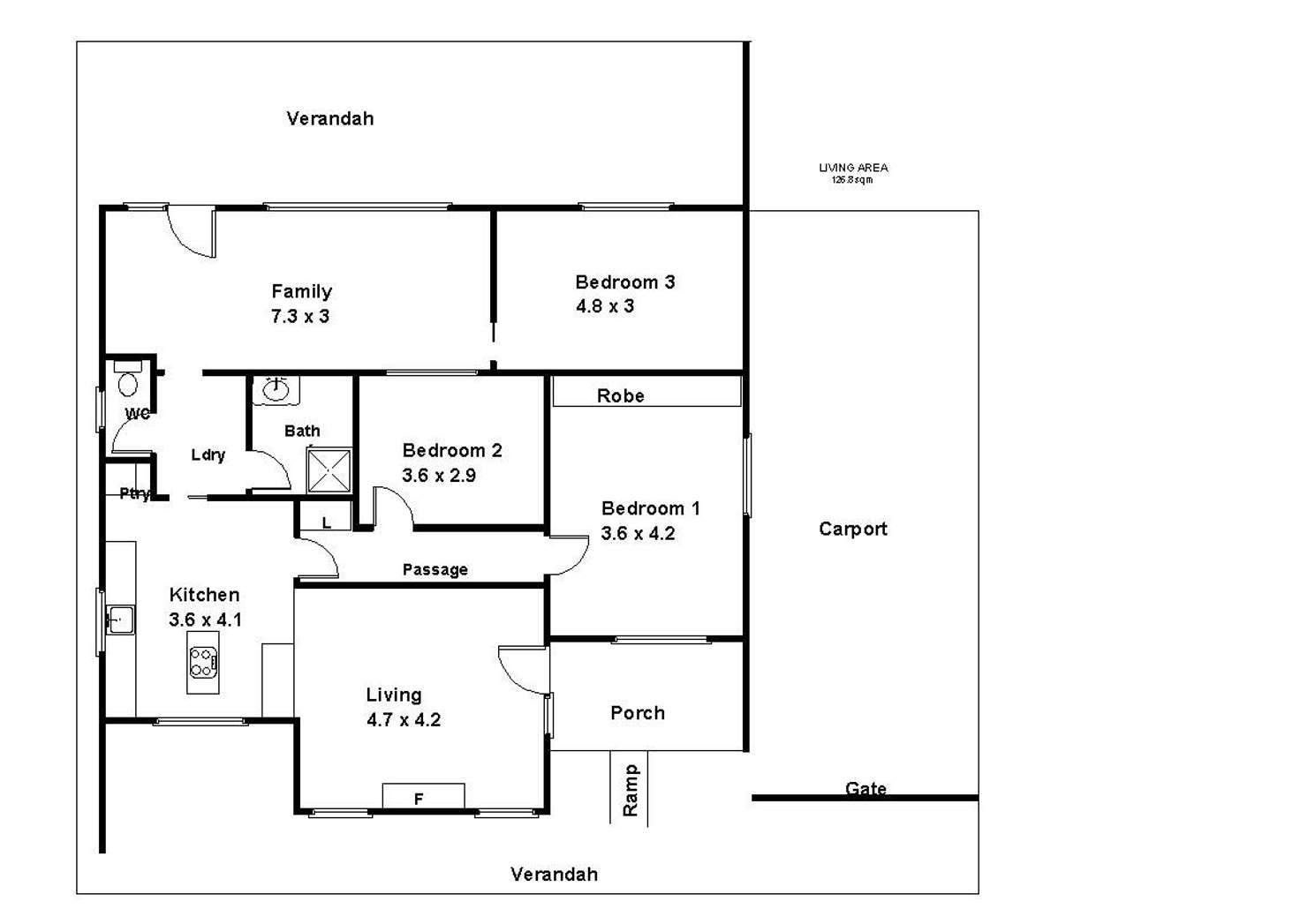 Floorplan of Homely house listing, 24 Traeger Street, Loxton SA 5333
