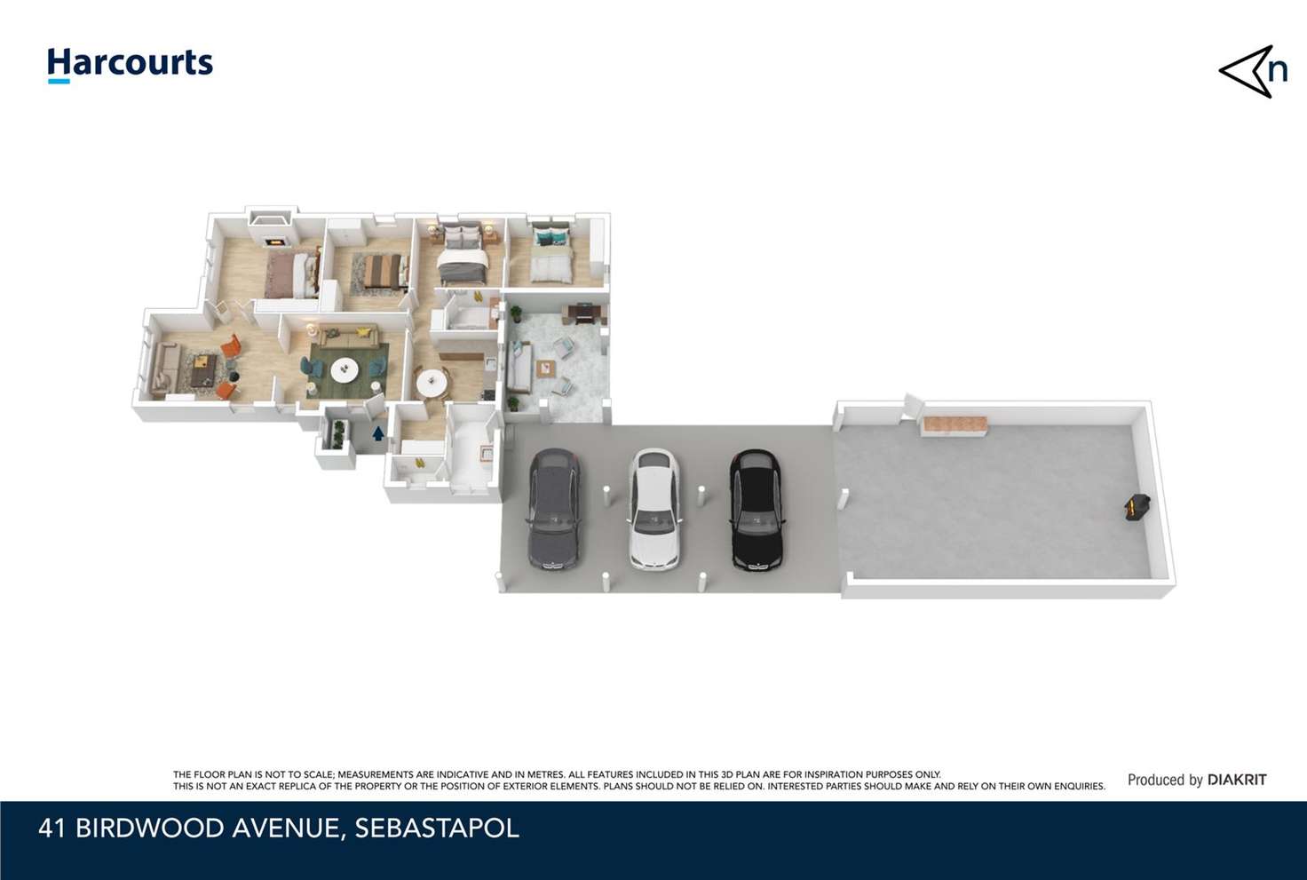 Floorplan of Homely house listing, 41 Birdwood Avenue, Sebastopol VIC 3356