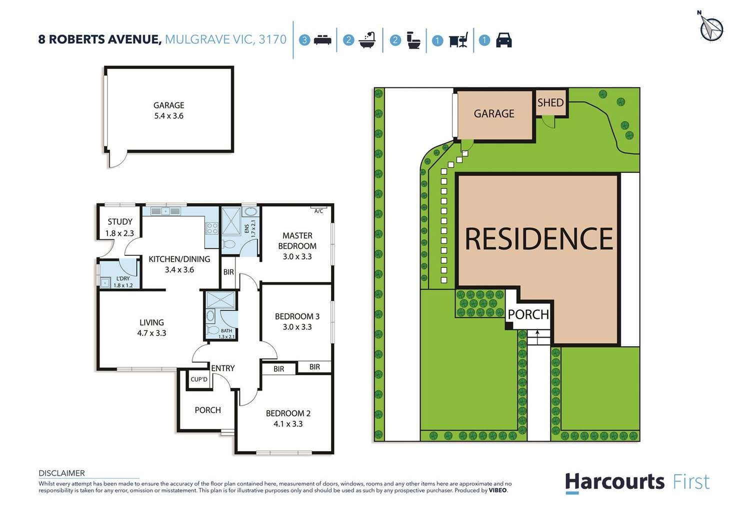 Floorplan of Homely unit listing, 8 Roberts Avenue, Mulgrave VIC 3170