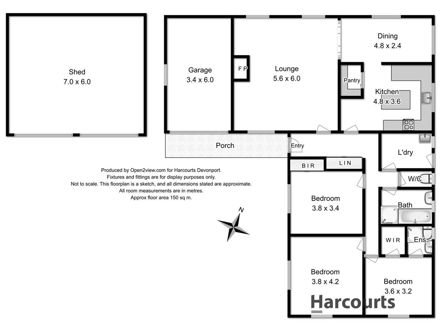 Floorplan of Homely house listing, 8 Roberts Court, Devonport TAS 7310