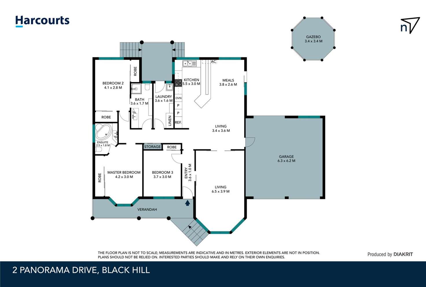 Floorplan of Homely house listing, 2 Panorama Drive, Black Hill VIC 3350