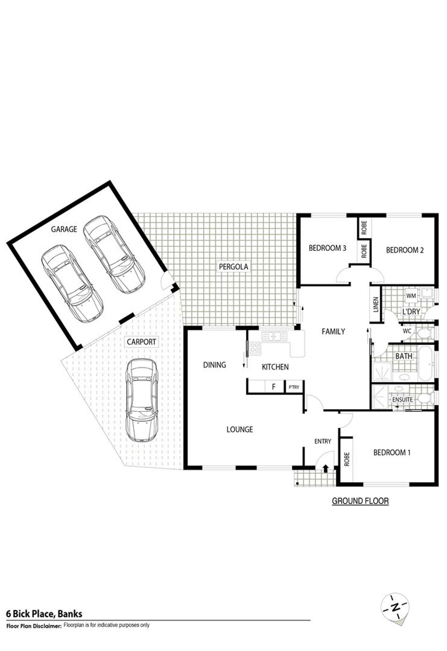 Floorplan of Homely house listing, 6 Bick Place, Banks ACT 2906