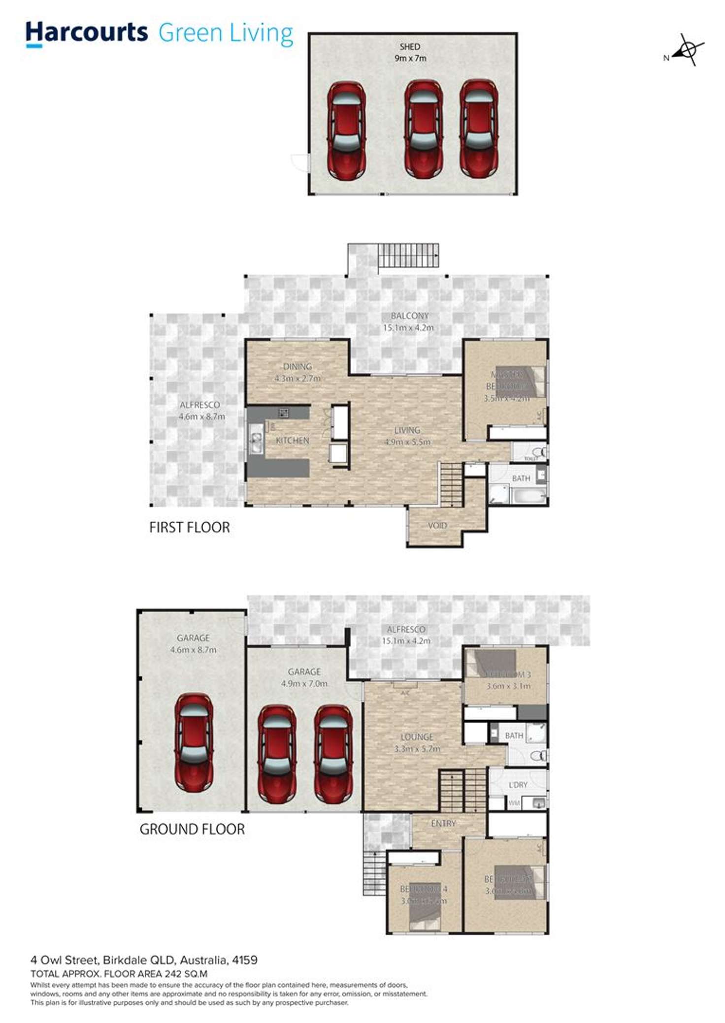 Floorplan of Homely house listing, 4 Owl street, Birkdale QLD 4159
