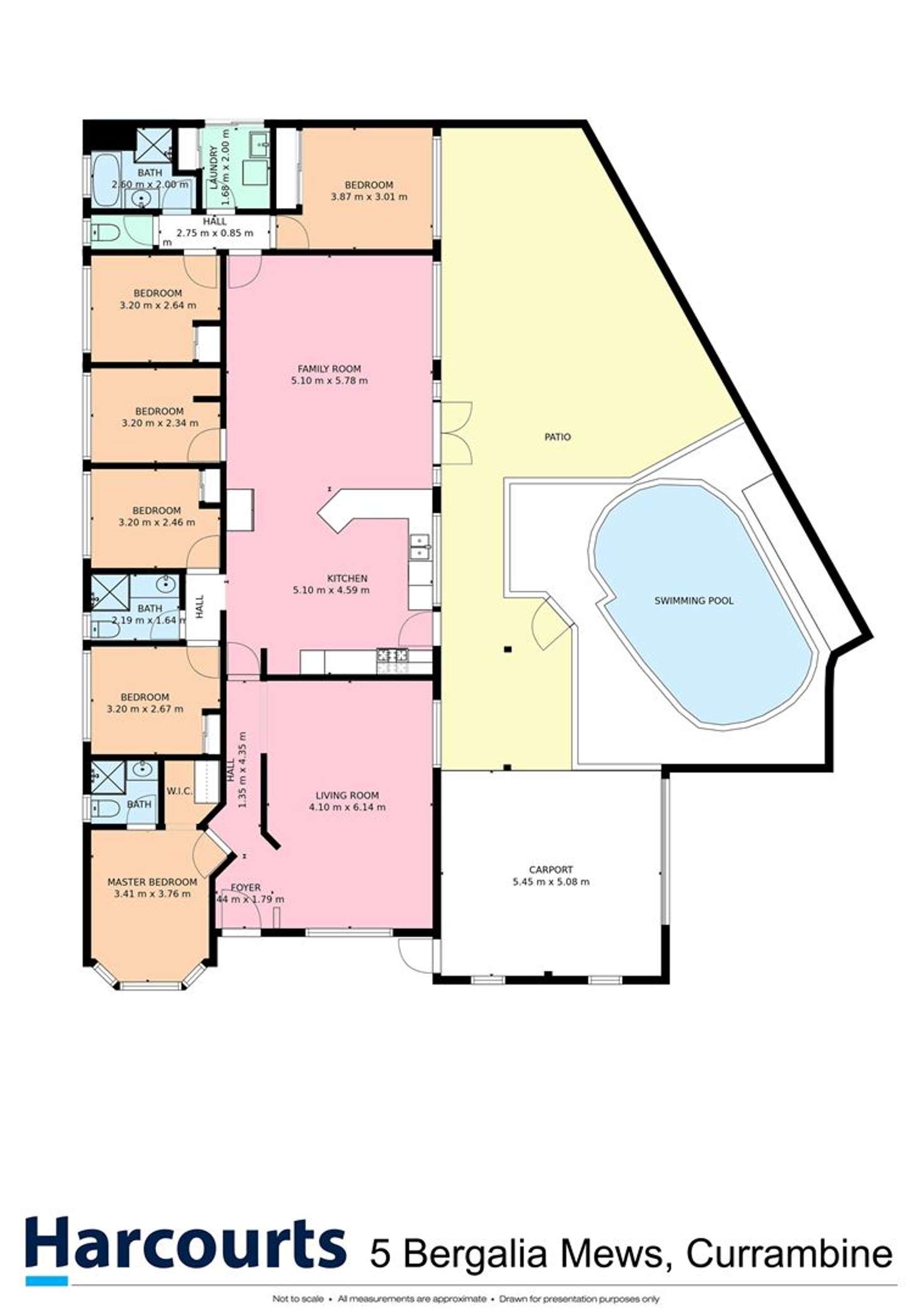 Floorplan of Homely house listing, 5 Bergalia Mews, Currambine WA 6028