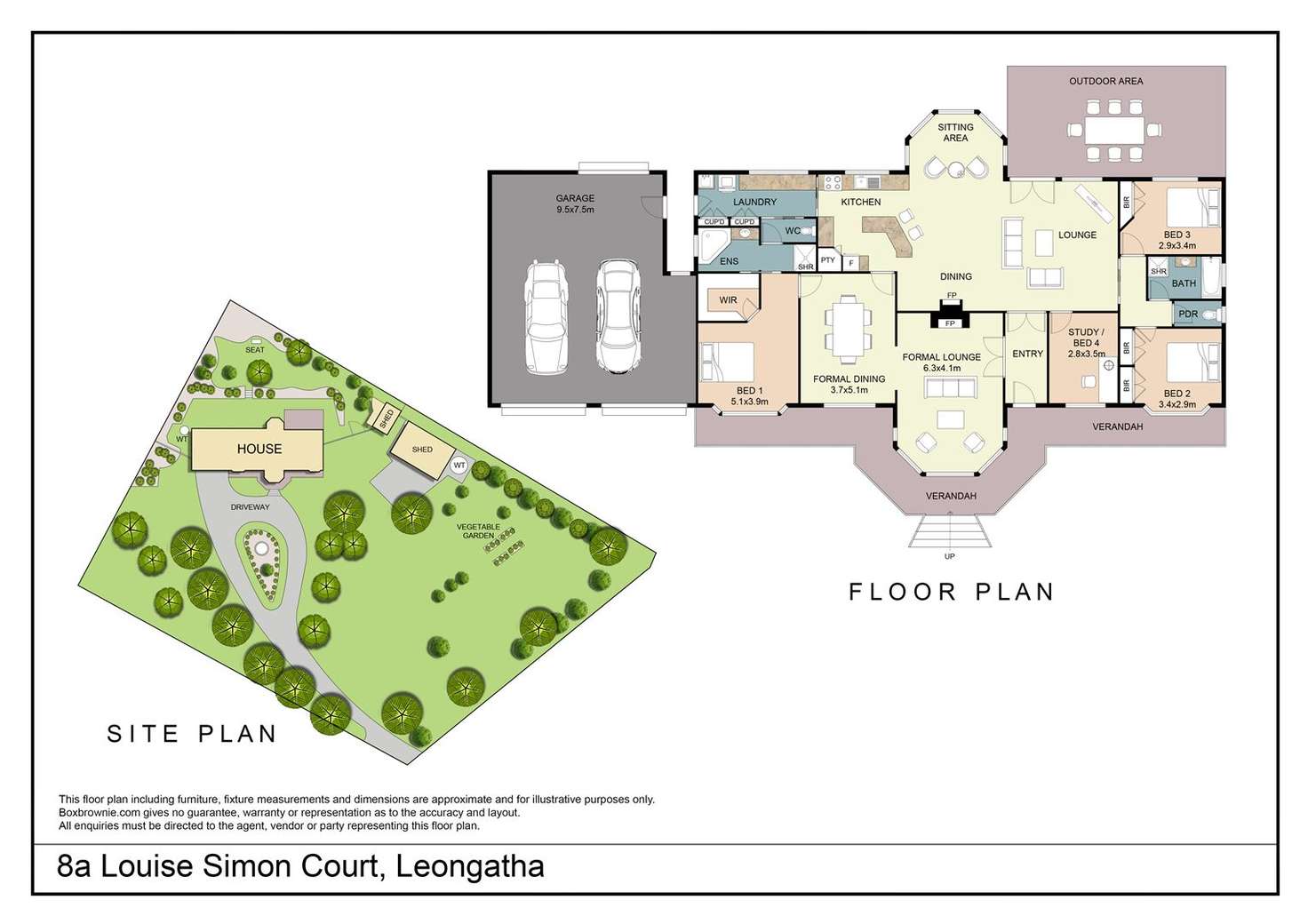 Floorplan of Homely house listing, 8A Louise Simon Court, Leongatha VIC 3953
