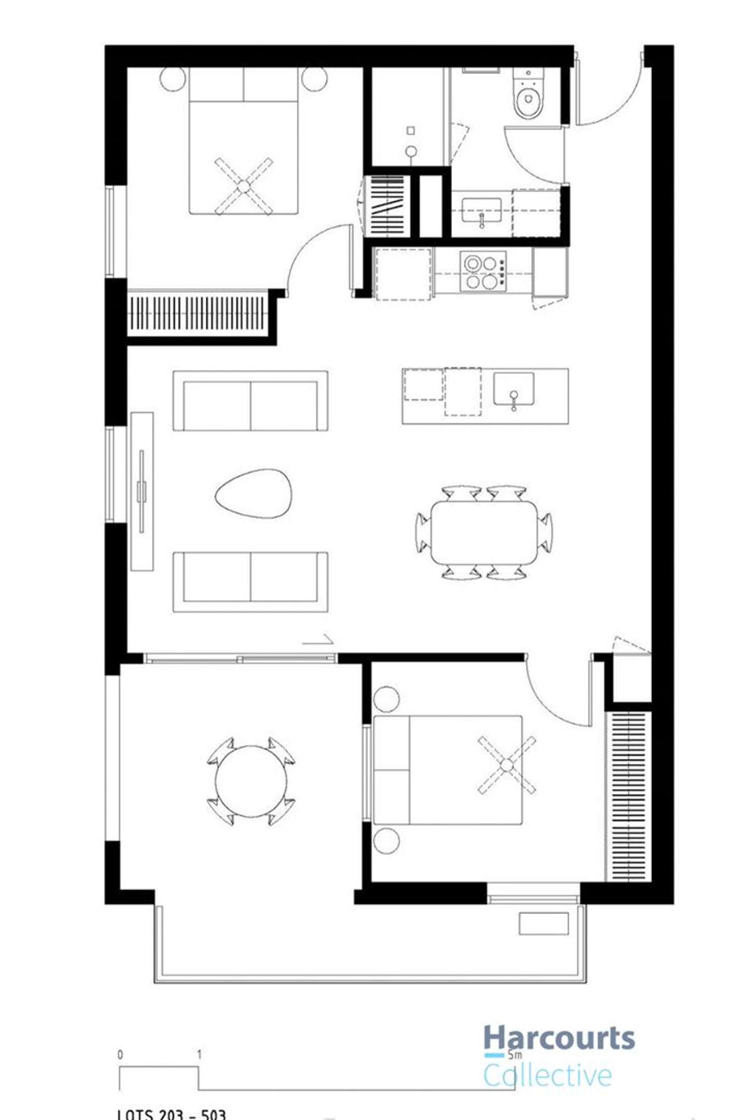 Floorplan of Homely apartment listing, 503/20 Mocatta Place, Adelaide SA 5000