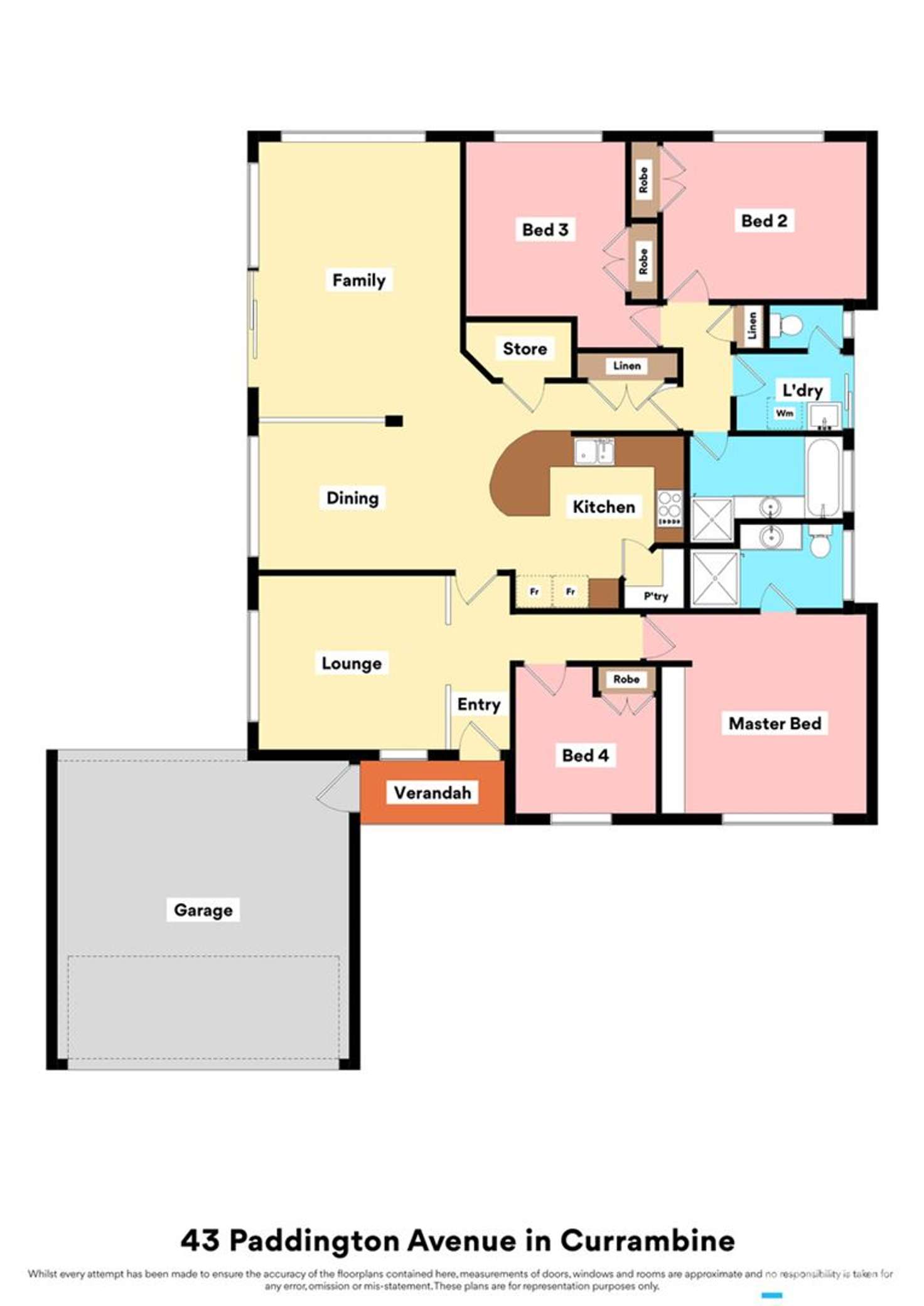 Floorplan of Homely house listing, 43 Paddington Avenue, Currambine WA 6028