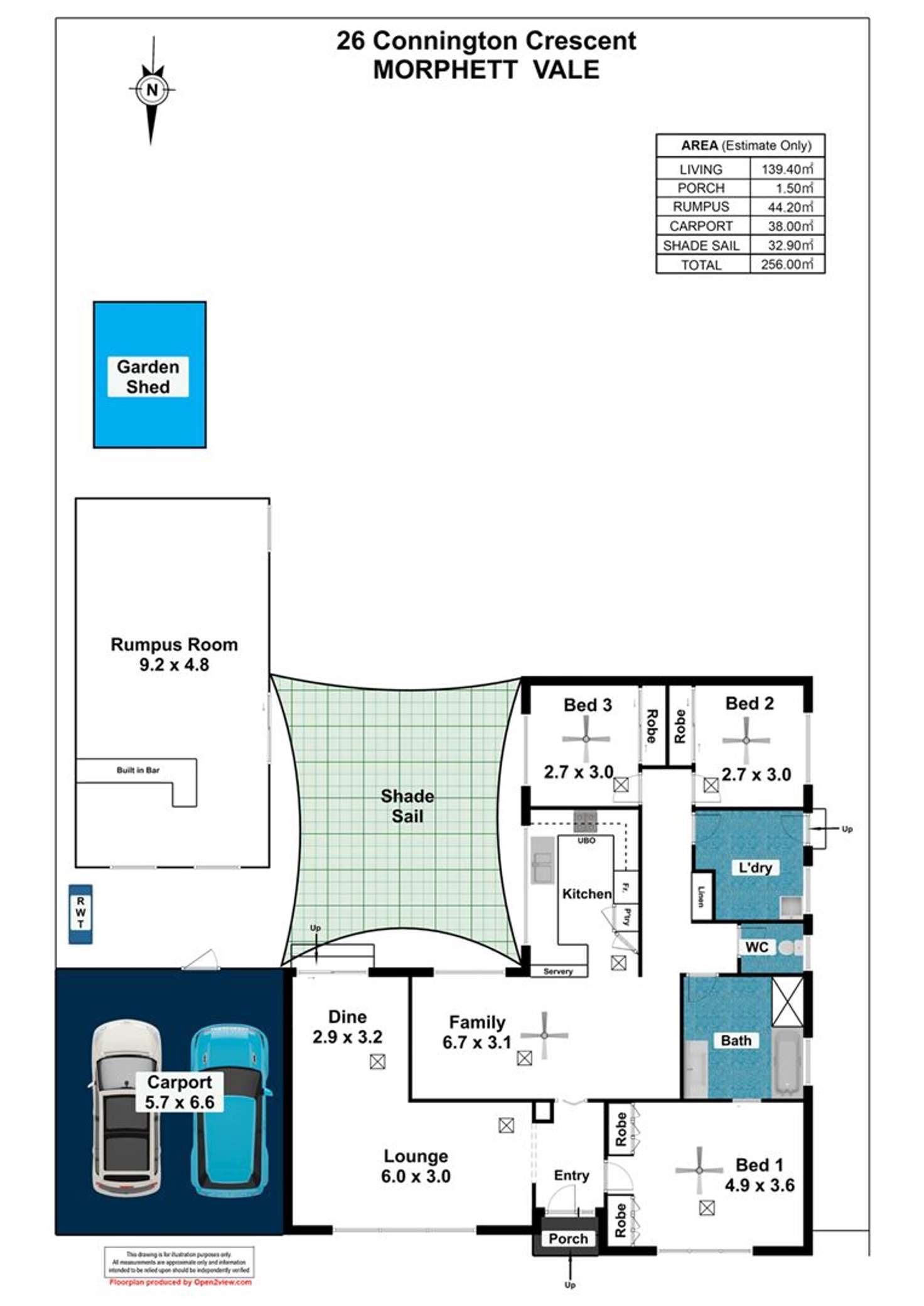 Floorplan of Homely house listing, 26 Conington Crescent, Morphett Vale SA 5162