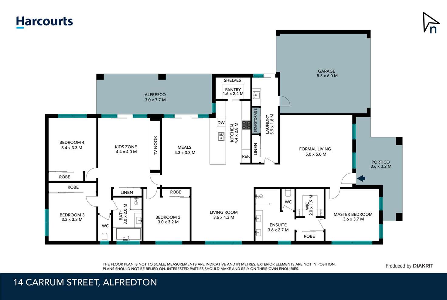 Floorplan of Homely house listing, 14 Carrum Street, Alfredton VIC 3350
