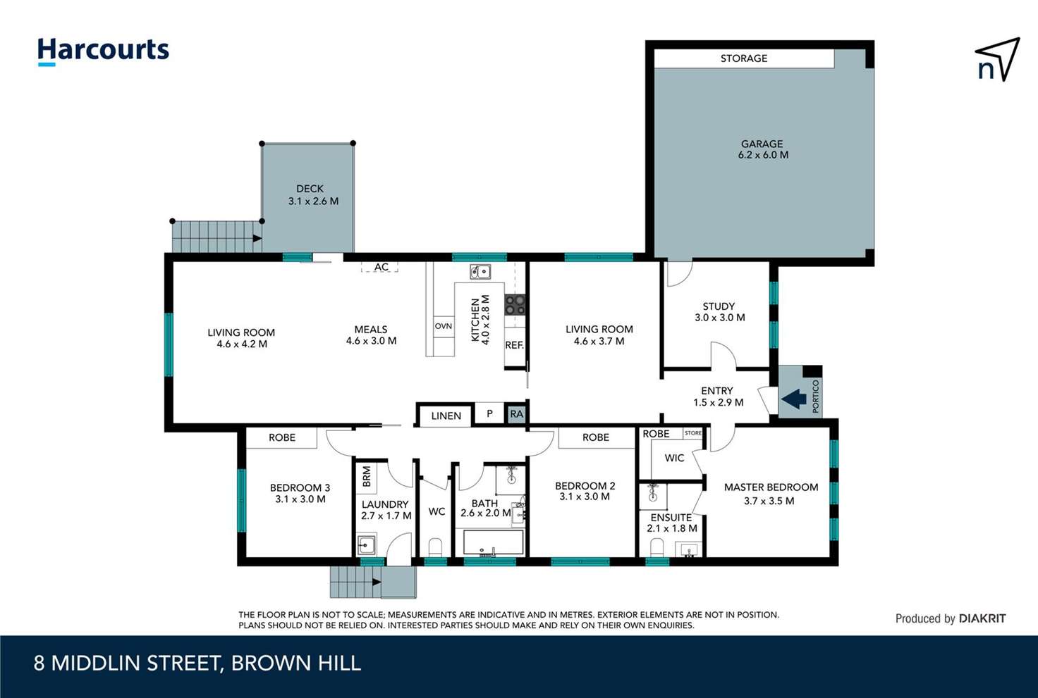 Floorplan of Homely house listing, 8 Middlin Street, Brown Hill VIC 3350