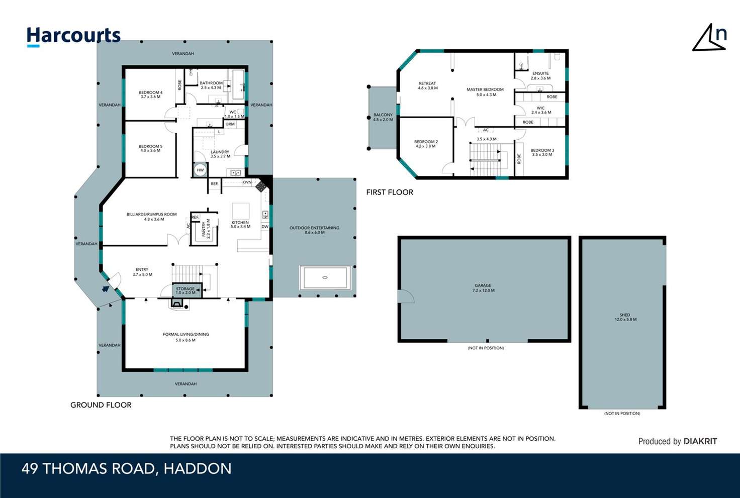 Floorplan of Homely house listing, 49 Thomas Road, Haddon VIC 3351