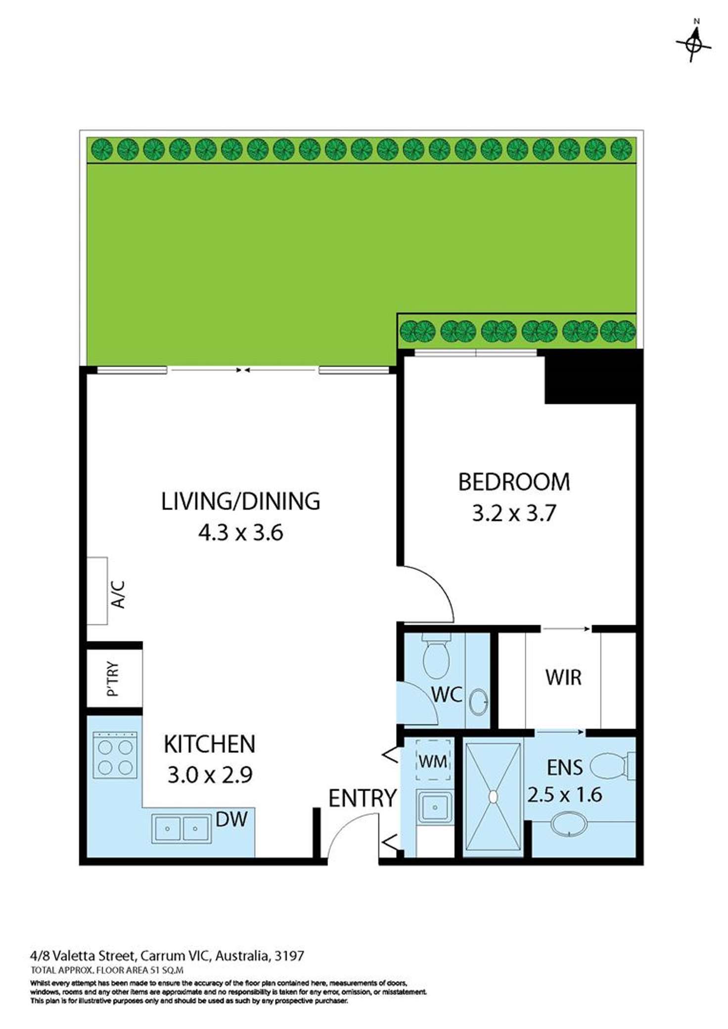 Floorplan of Homely apartment listing, 4/8 Valetta Street, Carrum VIC 3197