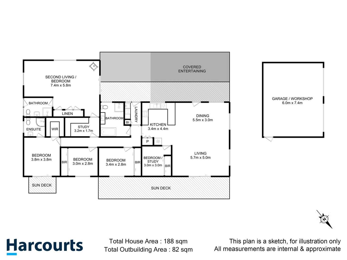 Floorplan of Homely house listing, 34 Kallista Drive, Huonville TAS 7109