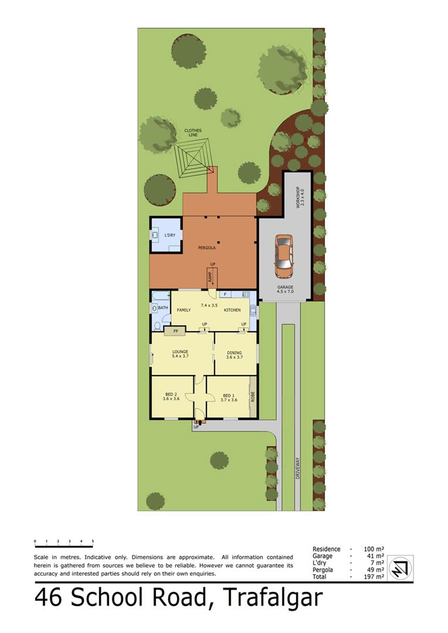 Floorplan of Homely house listing, 46 School Road, Trafalgar VIC 3824