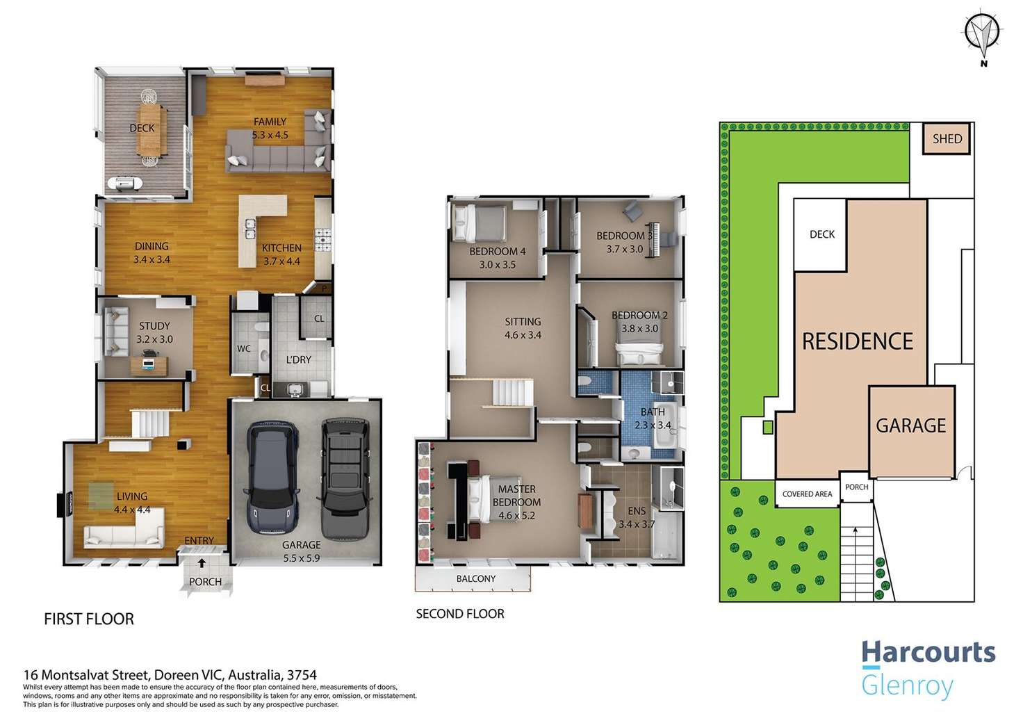 Floorplan of Homely house listing, 16 Montsalvat Street, Doreen VIC 3754