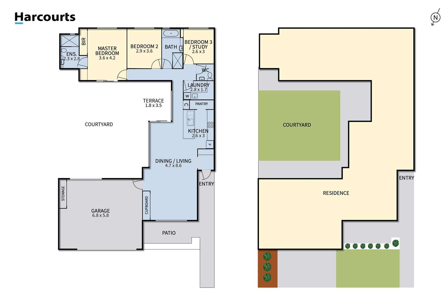 Floorplan of Homely townhouse listing, 6/54 Landsborough Avenue, Newstead TAS 7250
