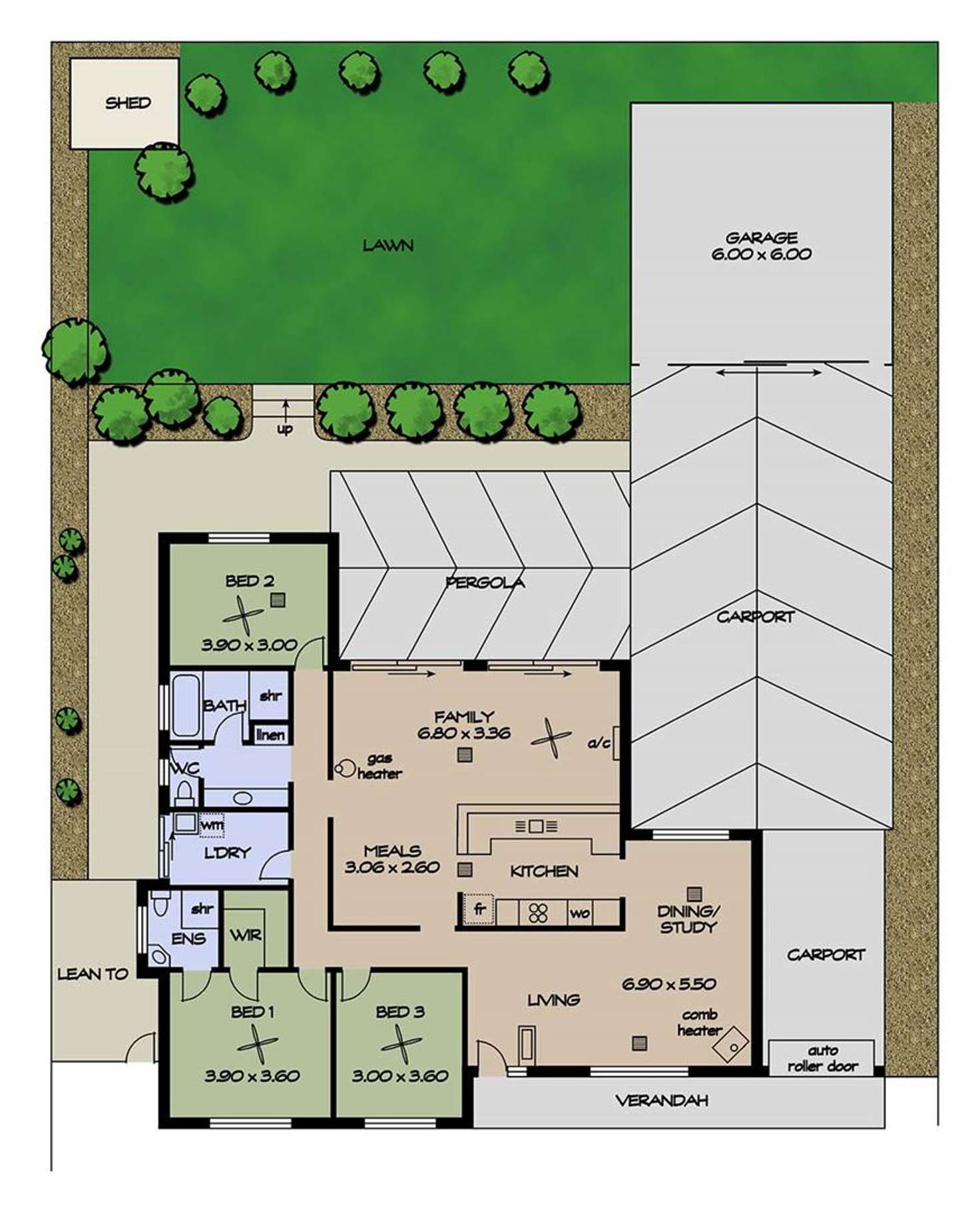 Floorplan of Homely house listing, 306 Pimpala Road, Woodcroft SA 5162