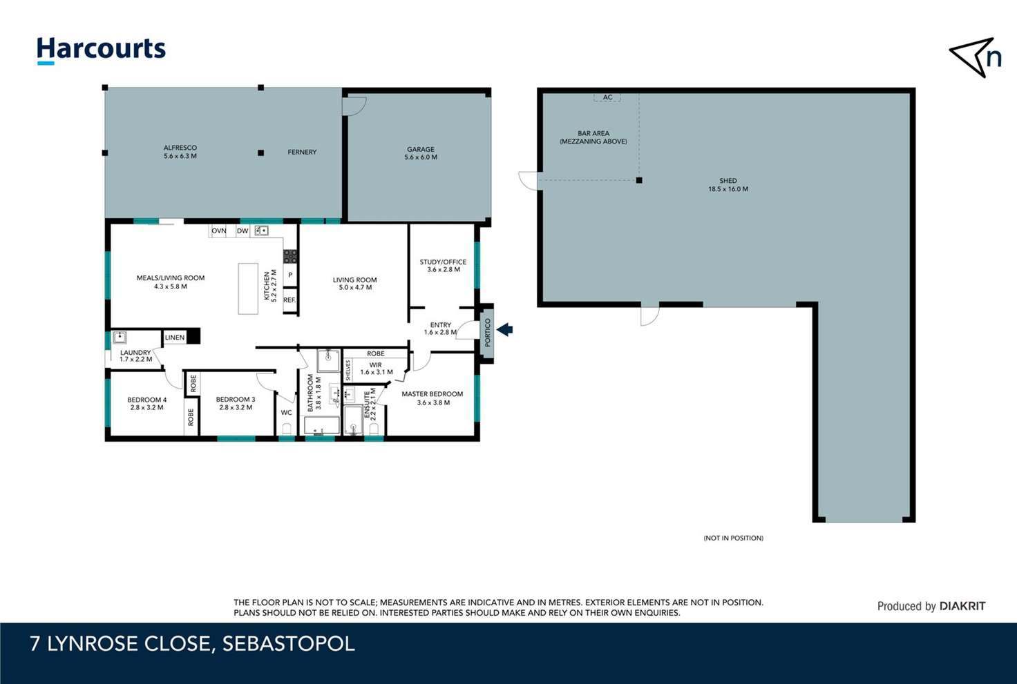 Floorplan of Homely house listing, 7 Lynrose Close, Sebastopol VIC 3356