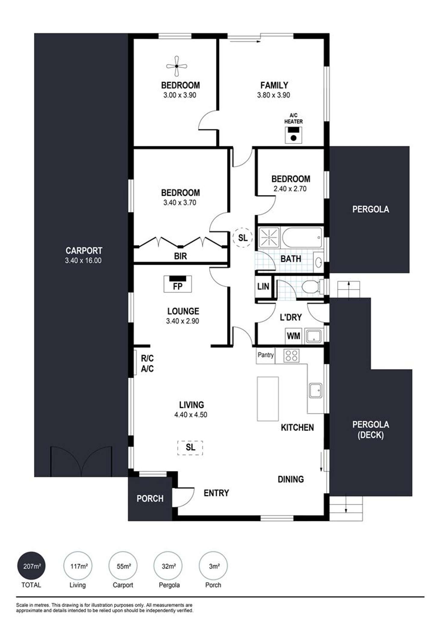 Floorplan of Homely house listing, 13 Sorrento Parade, Hayborough SA 5211