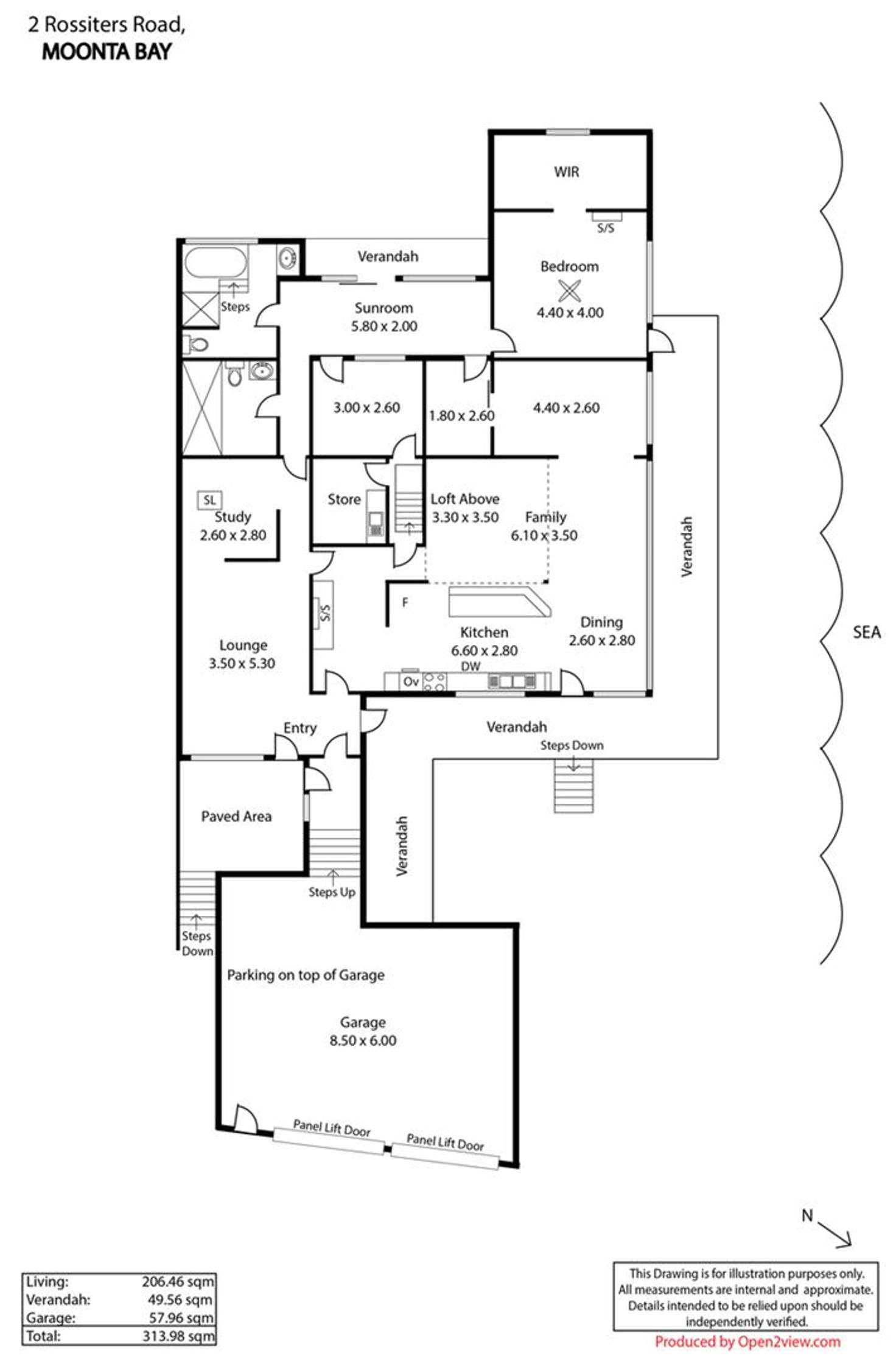 Floorplan of Homely house listing, 2 Rossiters Road, Moonta Bay SA 5558