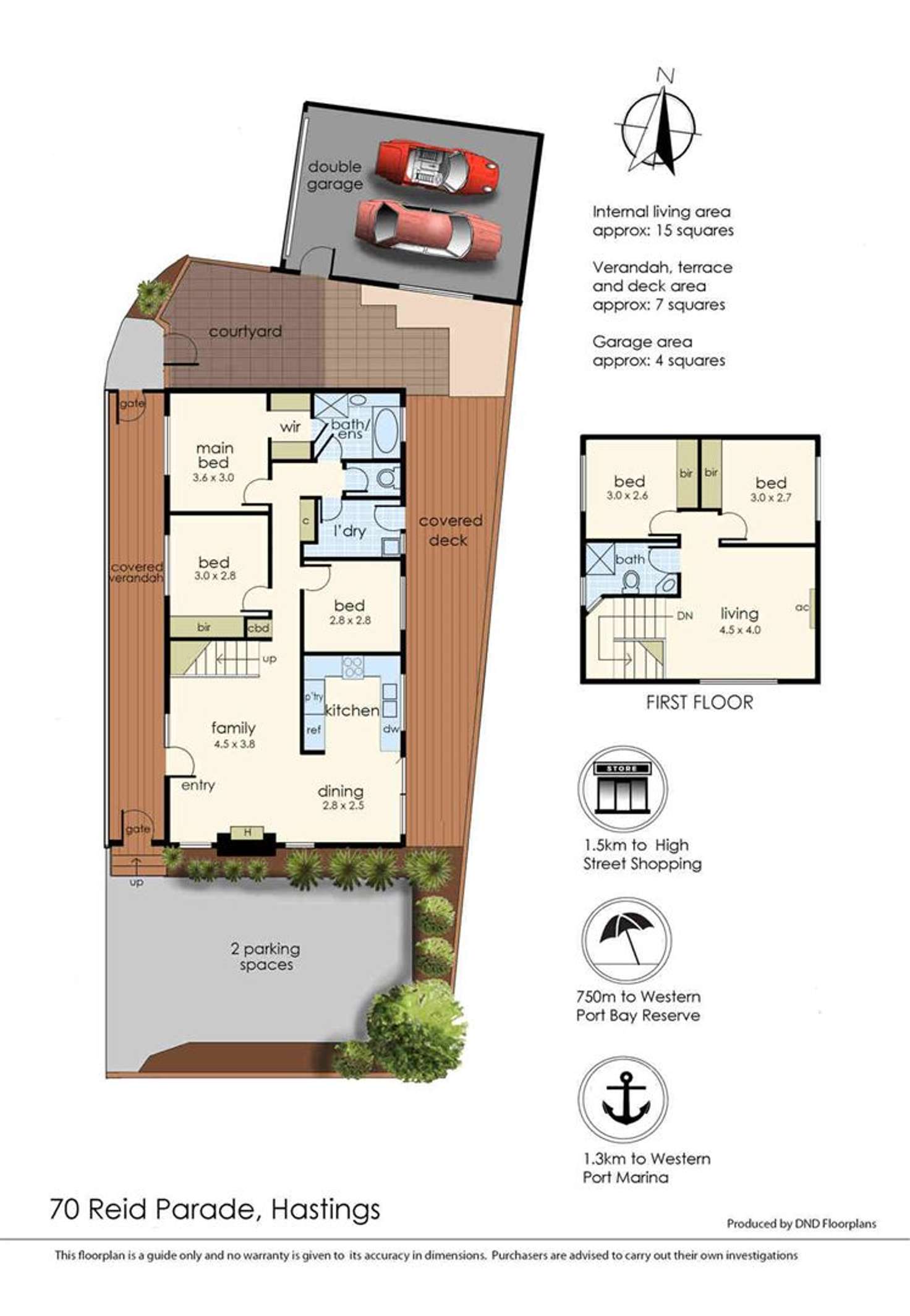 Floorplan of Homely house listing, 70 Reid Parade, Hastings VIC 3915